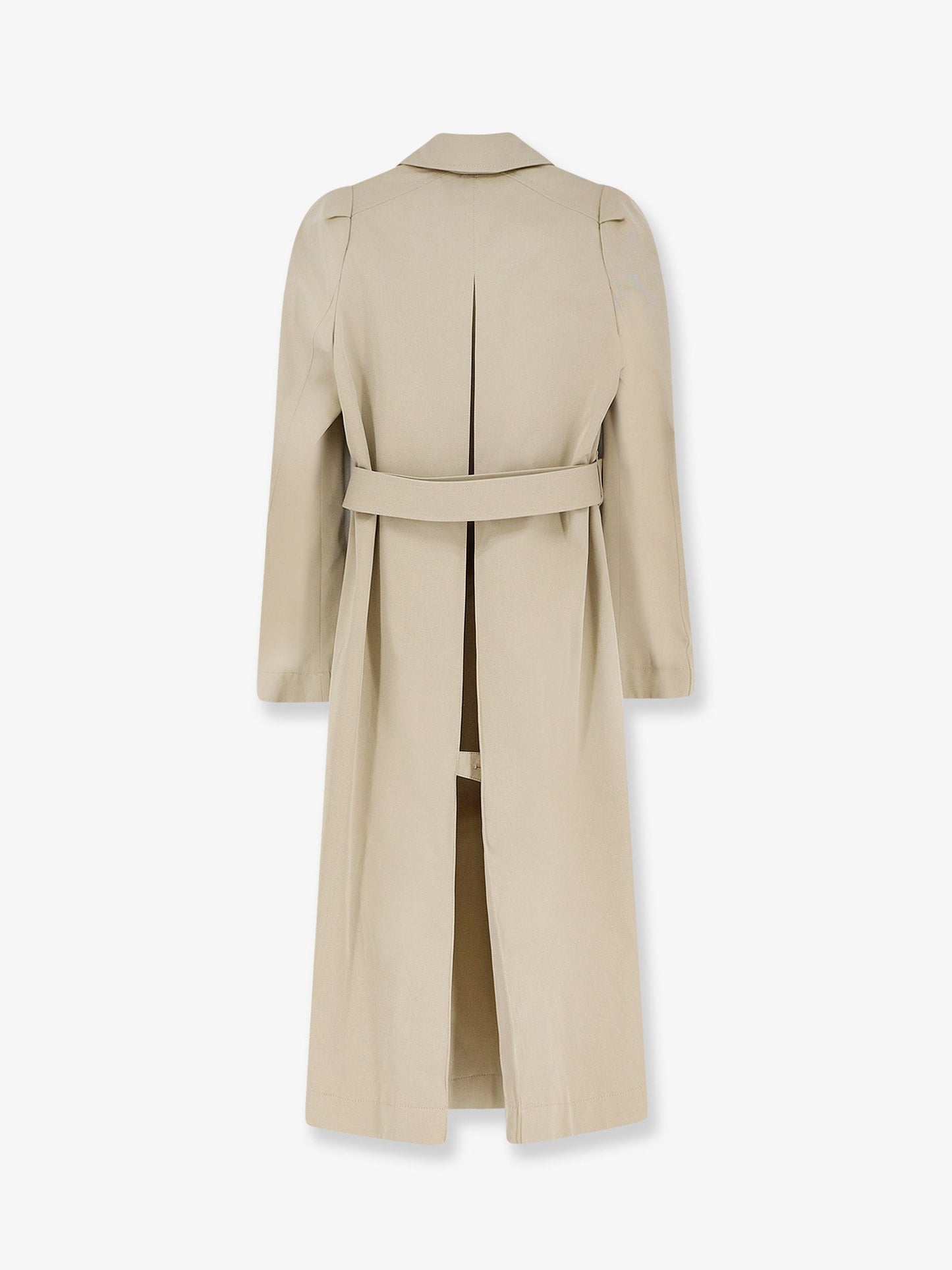 Alexander Mcqueen Women Cotton Trench With Puff Sleeves ALEXANDER MCQUEEN