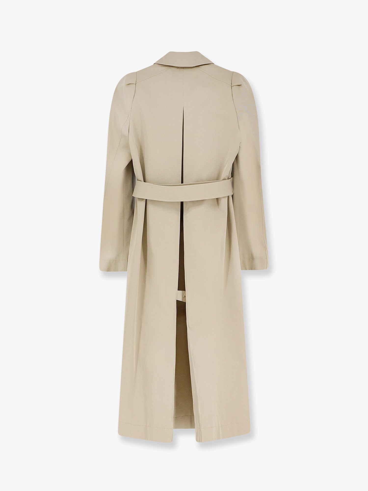 Alexander Mcqueen Women Cotton Trench With Puff Sleeves ALEXANDER MCQUEEN