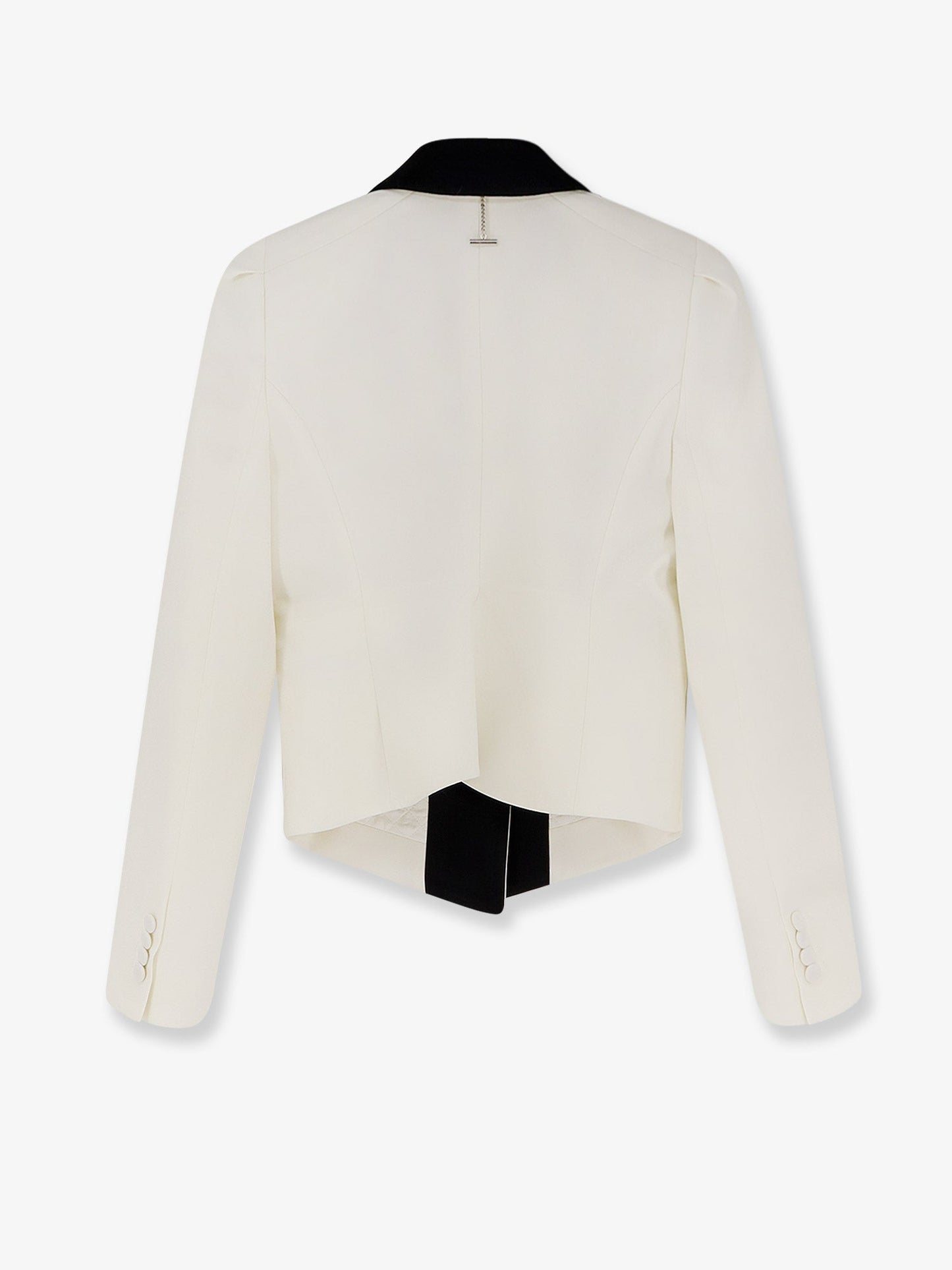 Alexander Mcqueen Women Wool Blazer With Satin Lapel ALEXANDER MCQUEEN