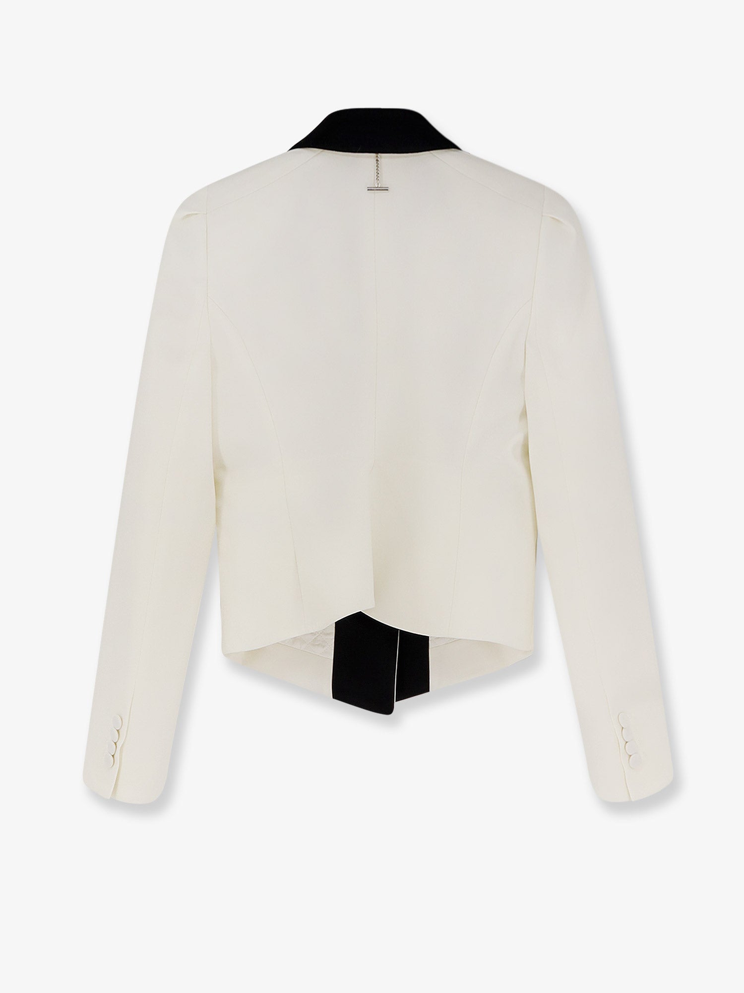 Alexander Mcqueen Women Wool Blazer With Satin Lapel ALEXANDER MCQUEEN