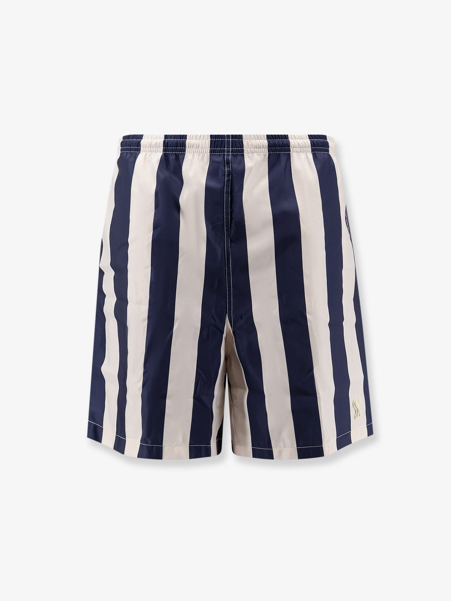 Ami Paris Men Nylon Swim Shorts With Striped Pattern AMI PARIS