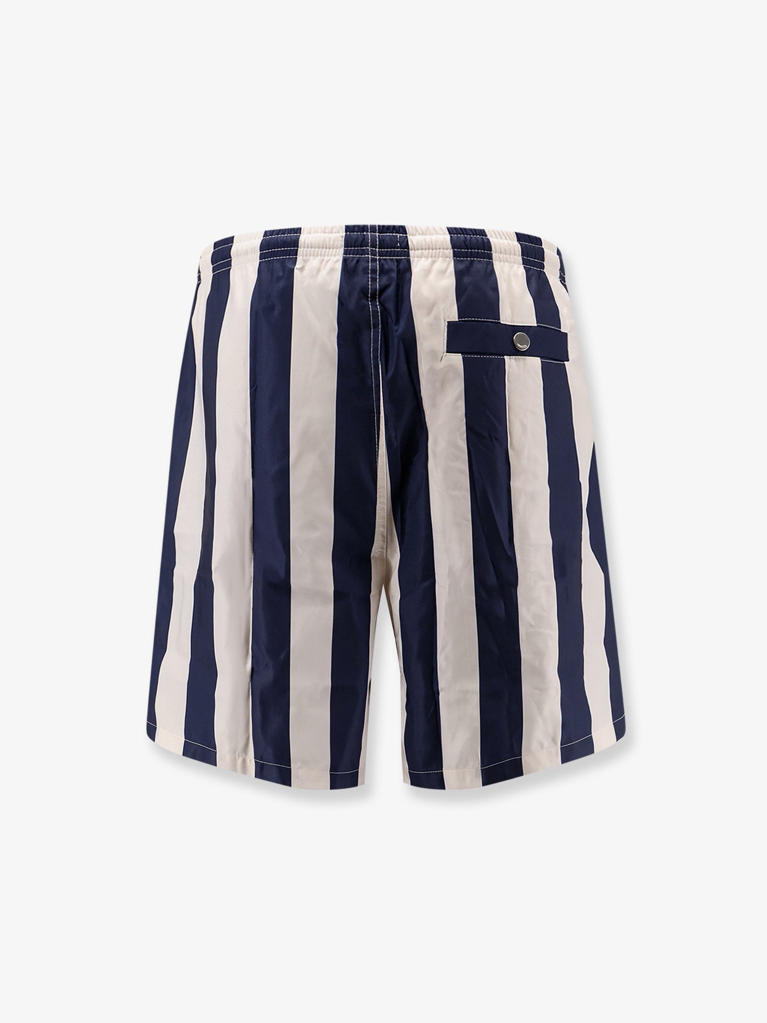 Ami Paris Men Nylon Swim Shorts With Striped Pattern AMI PARIS