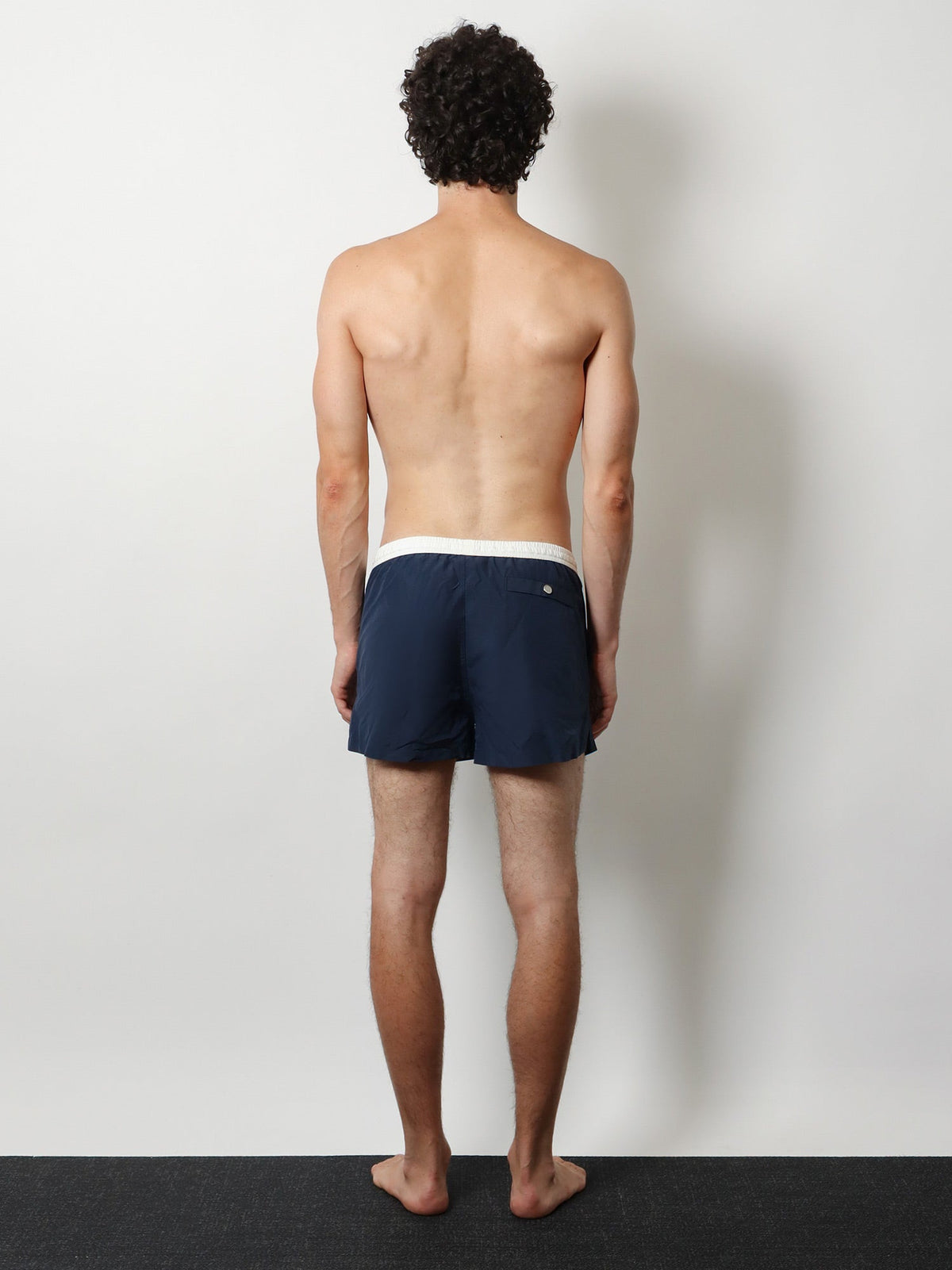 Ami Paris Men Nylon Swimsuit With Tone-On-Tone Logo AMI PARIS