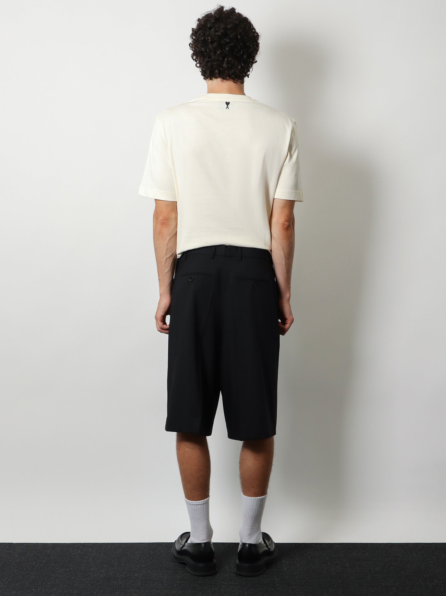 Ami Paris Men Virgin Wool Shorts AMI PARIS