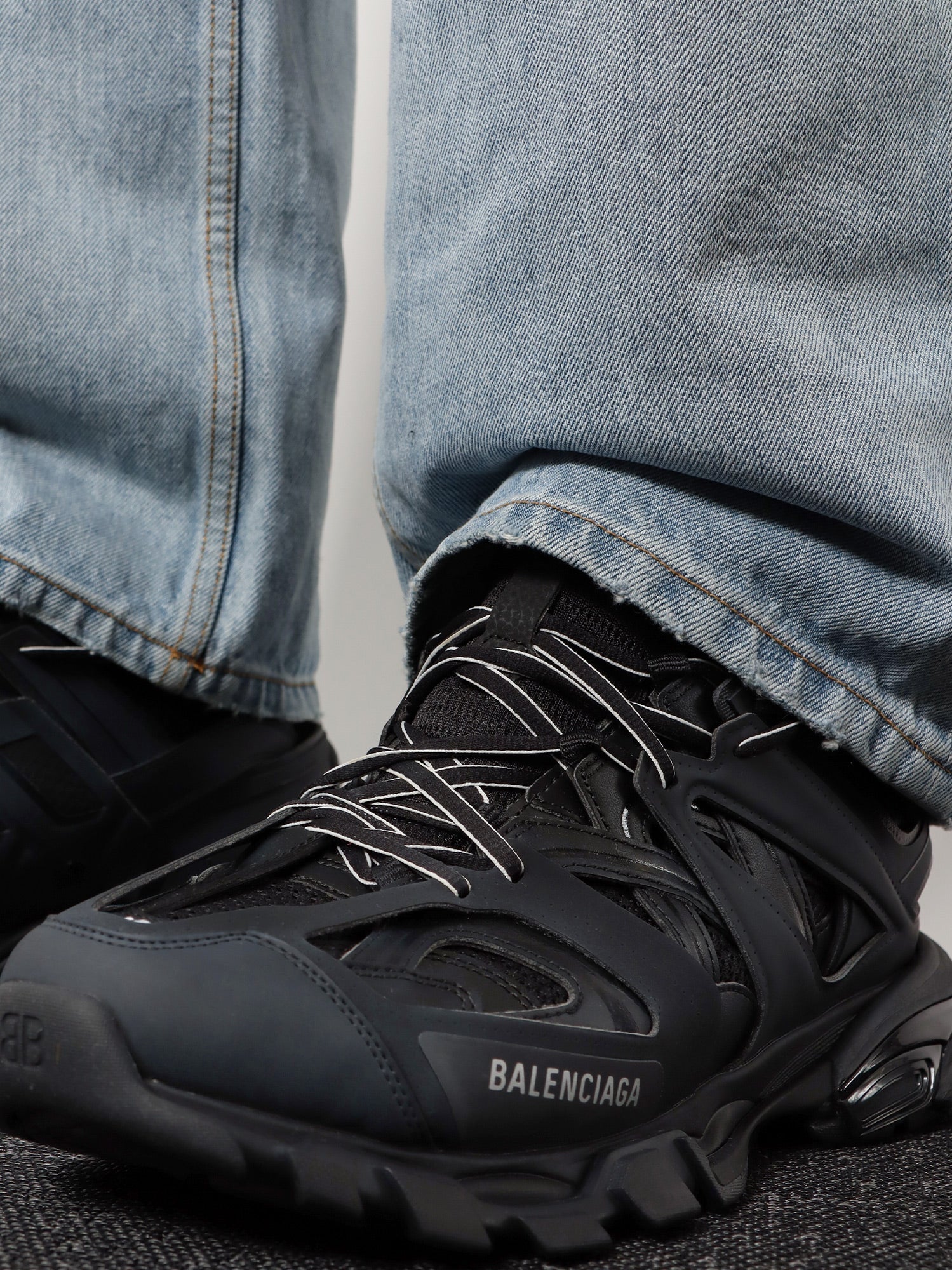 Balenciaga Men Track Nylon And Mesh Sneakers BALENCIAGA