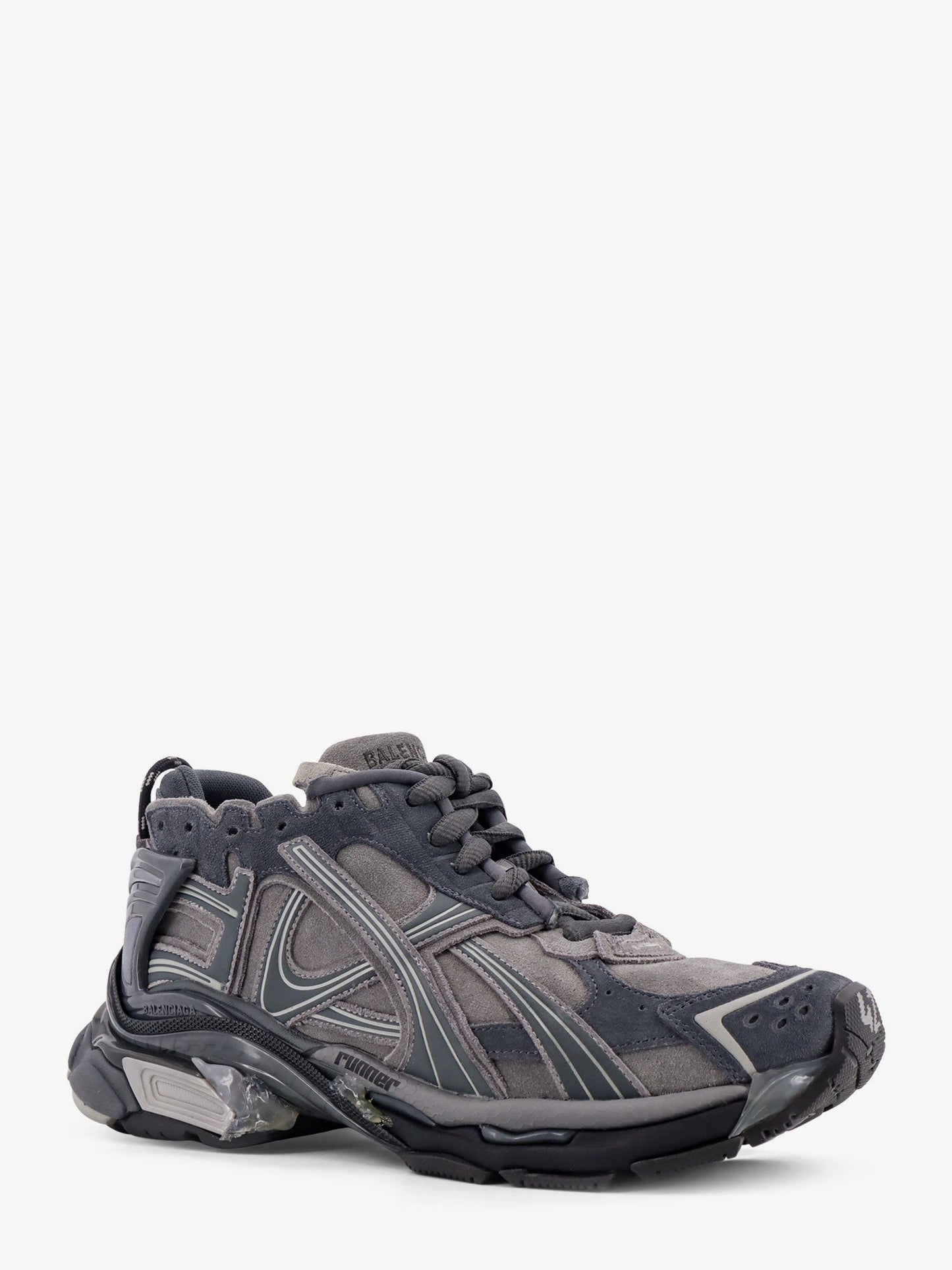 Balenciaga Men Runner Low-Top Suede Sneakers BALENCIAGA