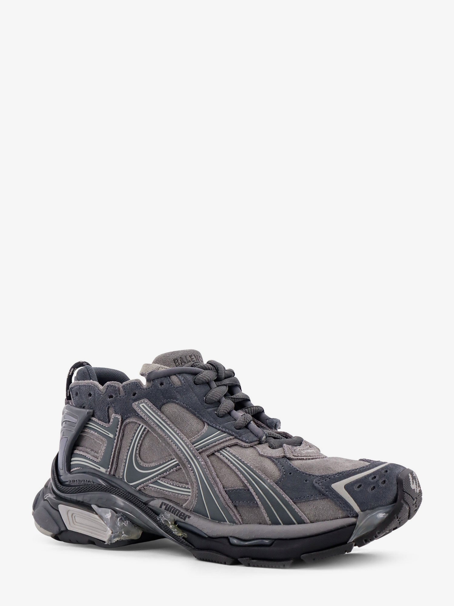 Balenciaga Men Runner Low-Top Suede Sneakers BALENCIAGA