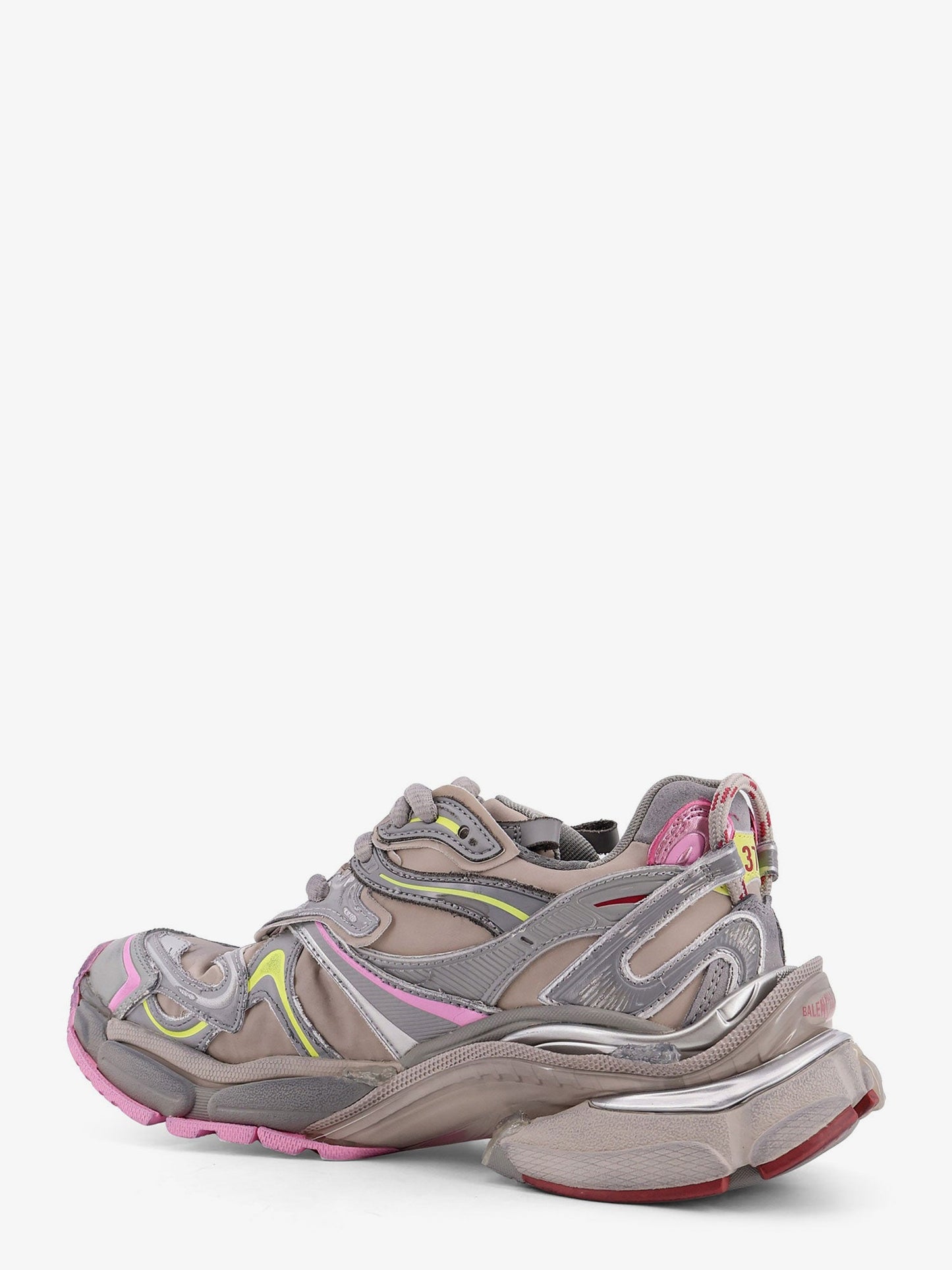 Balenciaga Women Runner 2 Nylon Low-Top Sneakers With Leather Inserts BALENCIAGA