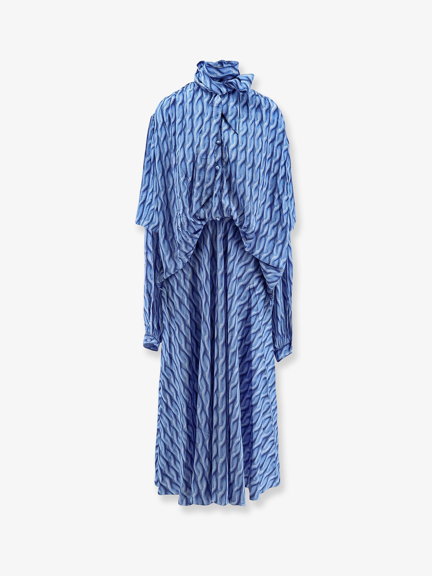 Balenciaga Women Printed Fabric Long Dress BALENCIAGA