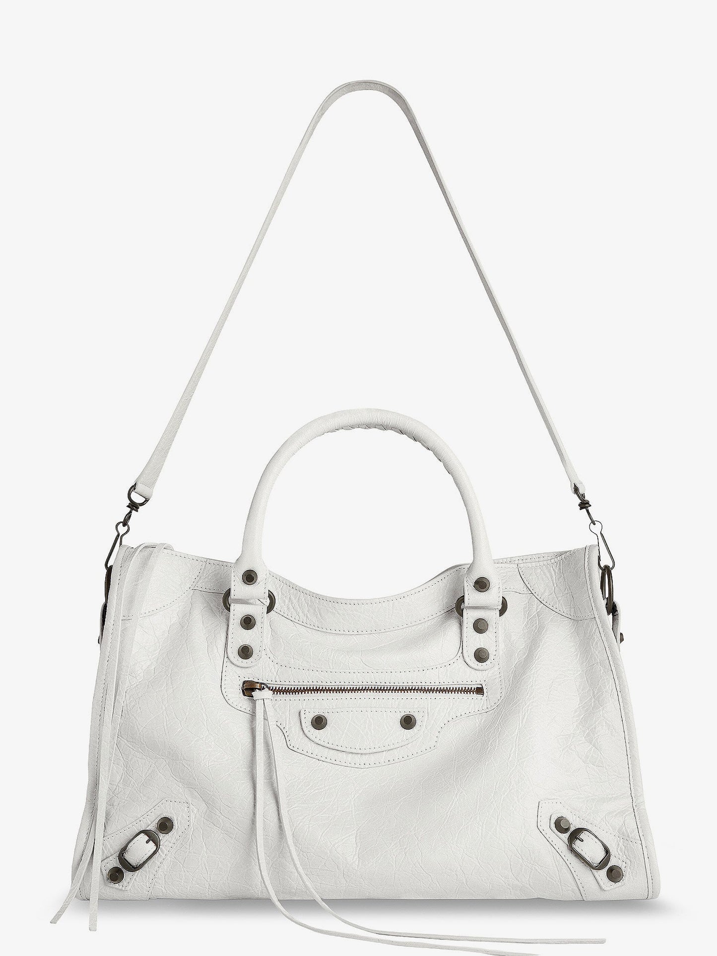 Balenciaga Women Le City Medium Leather Shoulder Bag BALENCIAGA