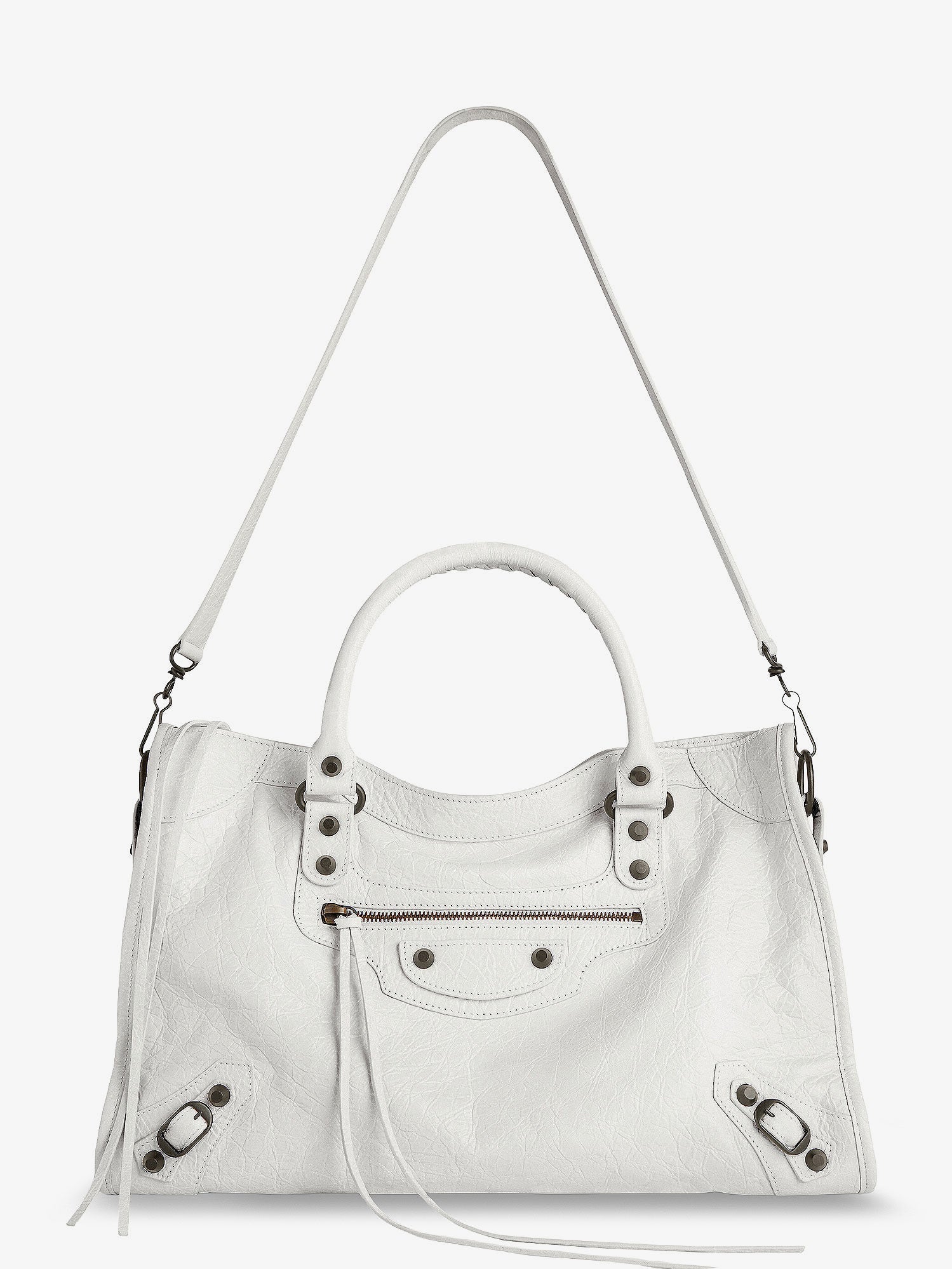 Balenciaga Women Le City Medium Leather Shoulder Bag BALENCIAGA