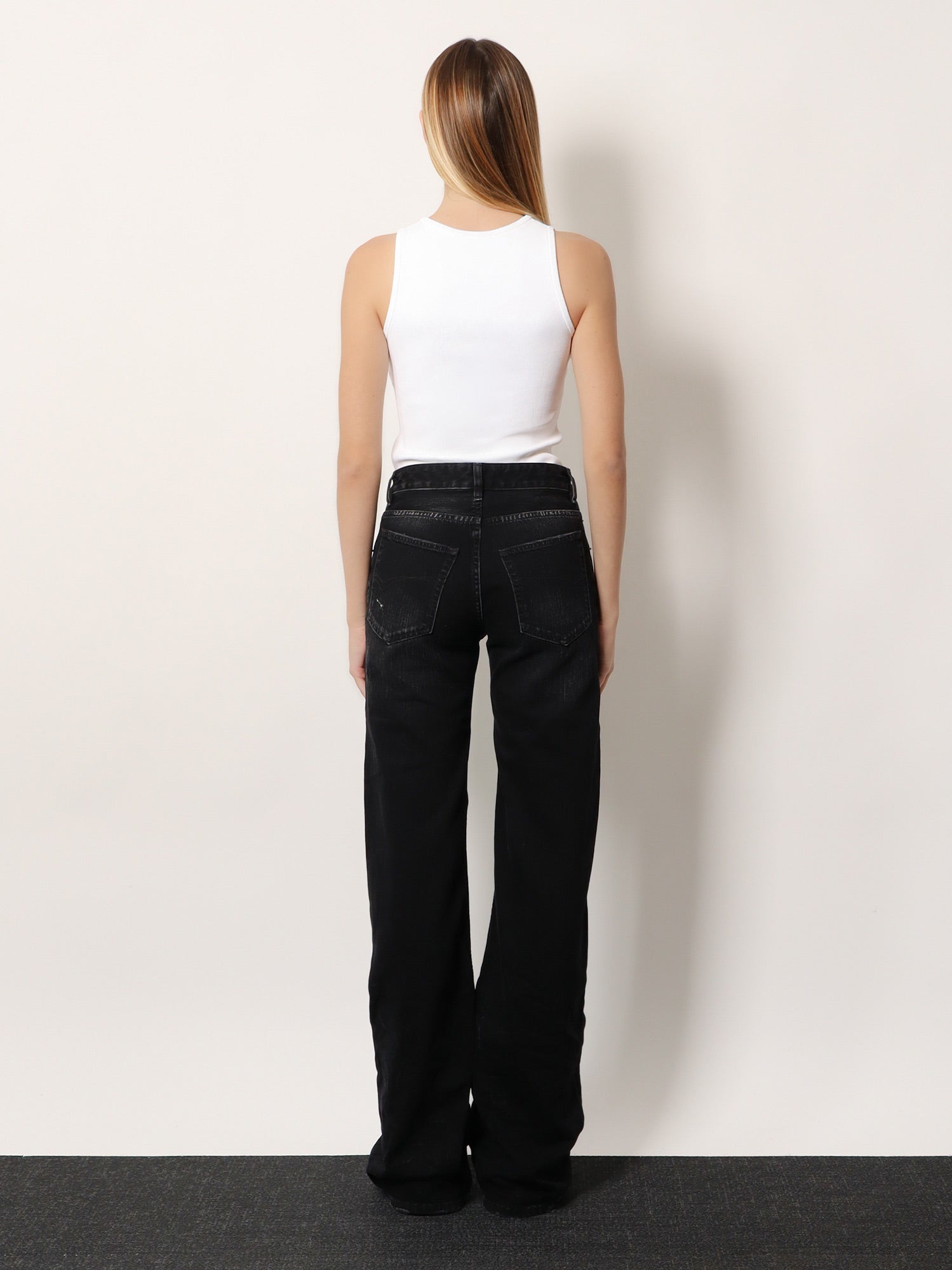 Balenciaga Women Ribbed Viscose Blend Tank Top BALENCIAGA