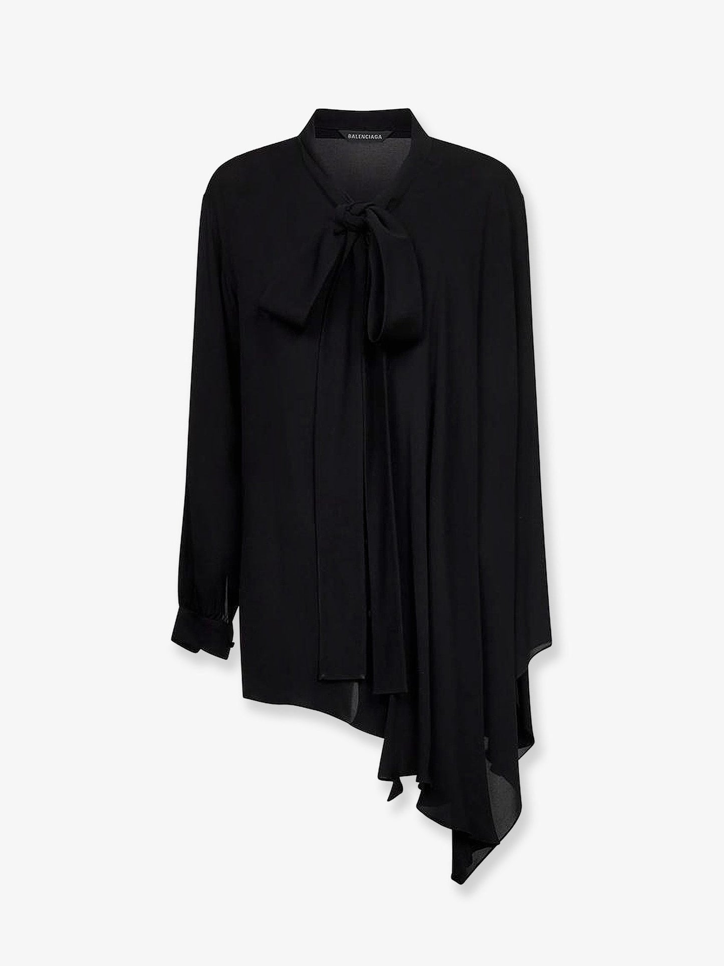 Balenciaga Women Silk Shirt With Bow BALENCIAGA