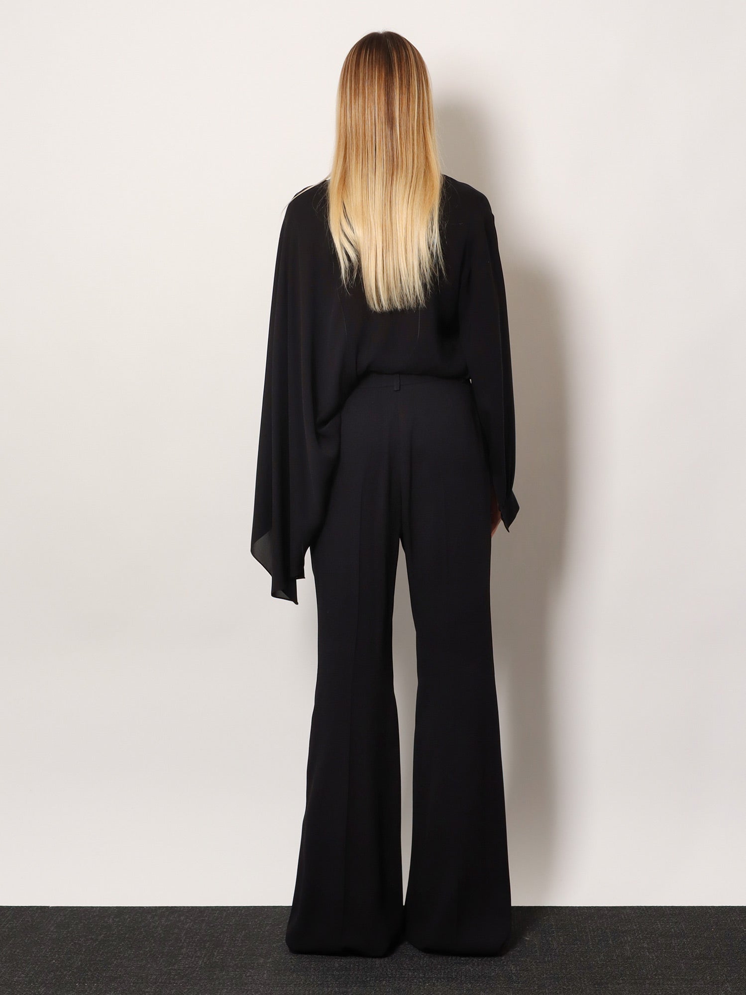 Balenciaga Women Viscose Trousers With Flared Bottom BALENCIAGA