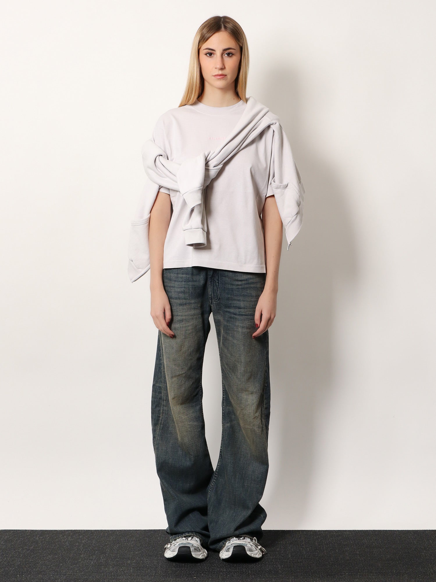 Balenciaga Women Cotton T-Shirt BALENCIAGA