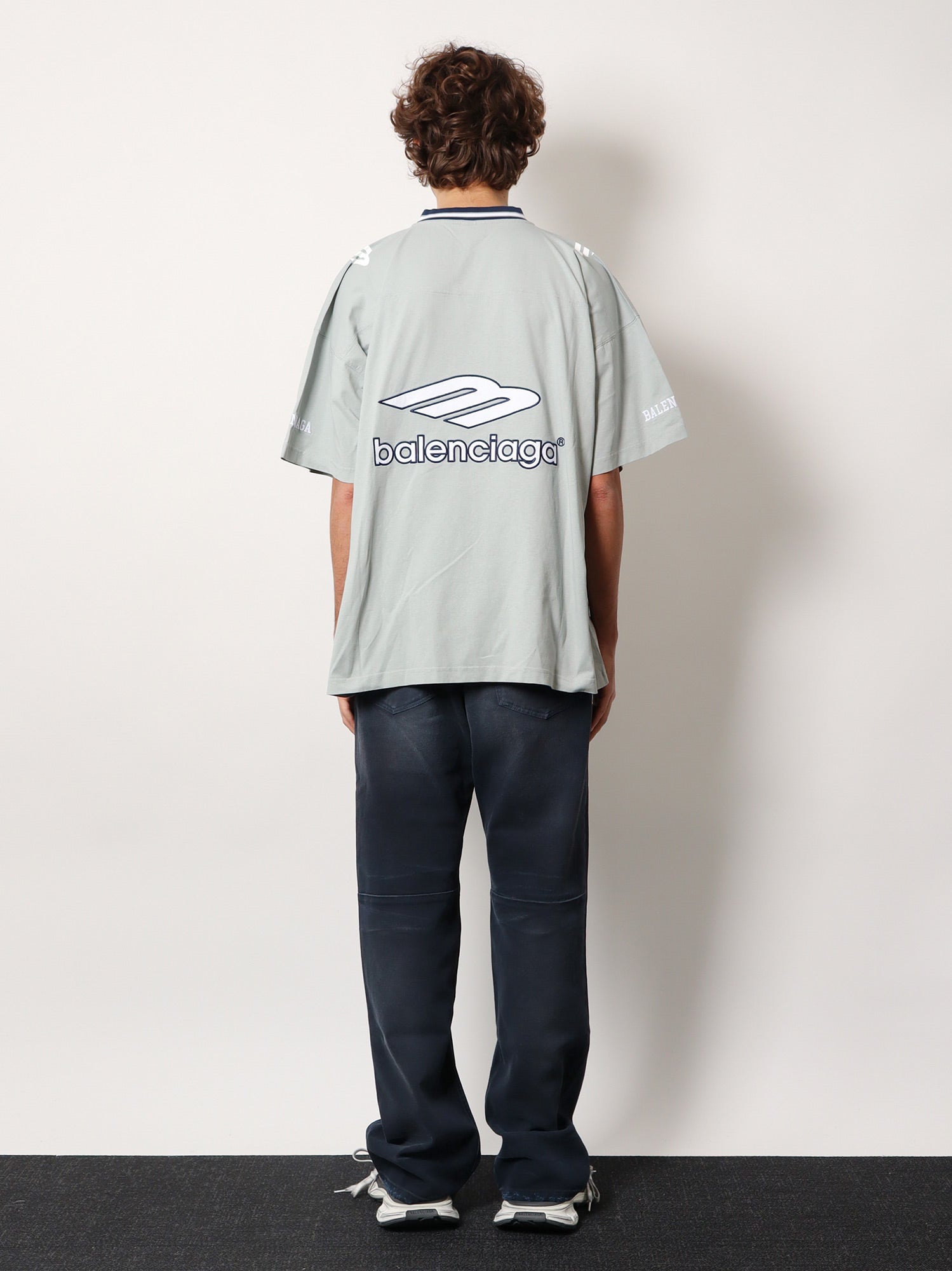 Balenciaga Men 3B Football Jersey T-Shirt BALENCIAGA