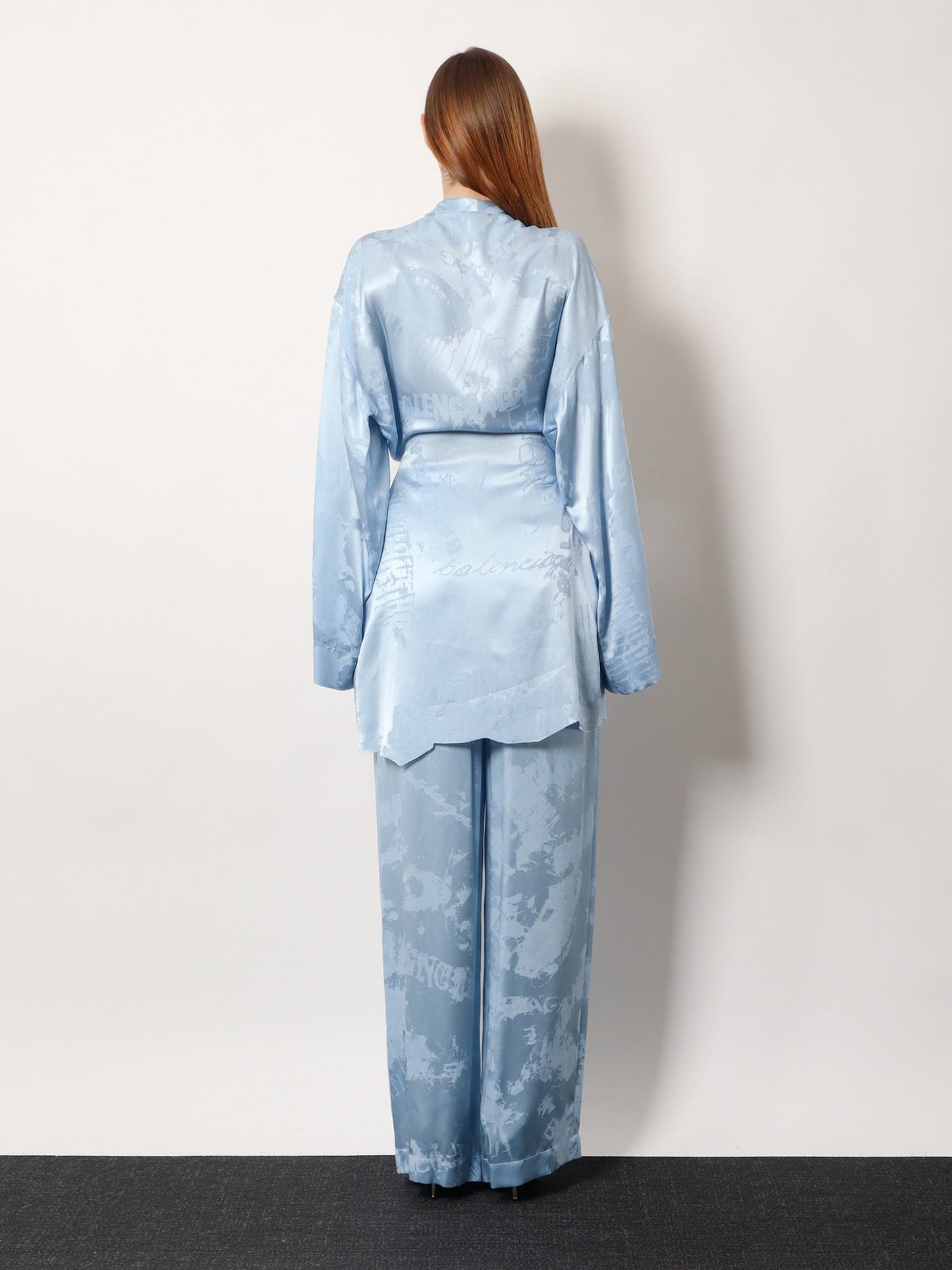 Balenciaga Women Wrap Silk Mini Dress BALENCIAGA