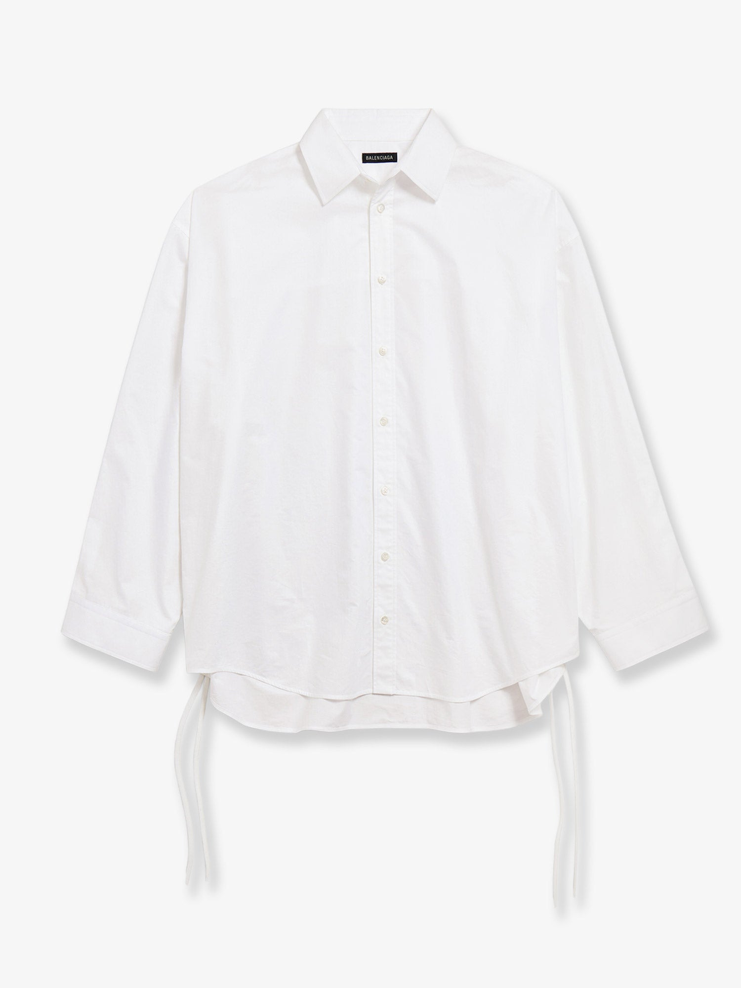 Balenciaga Women Lace-Up Cotton Shirt BALENCIAGA
