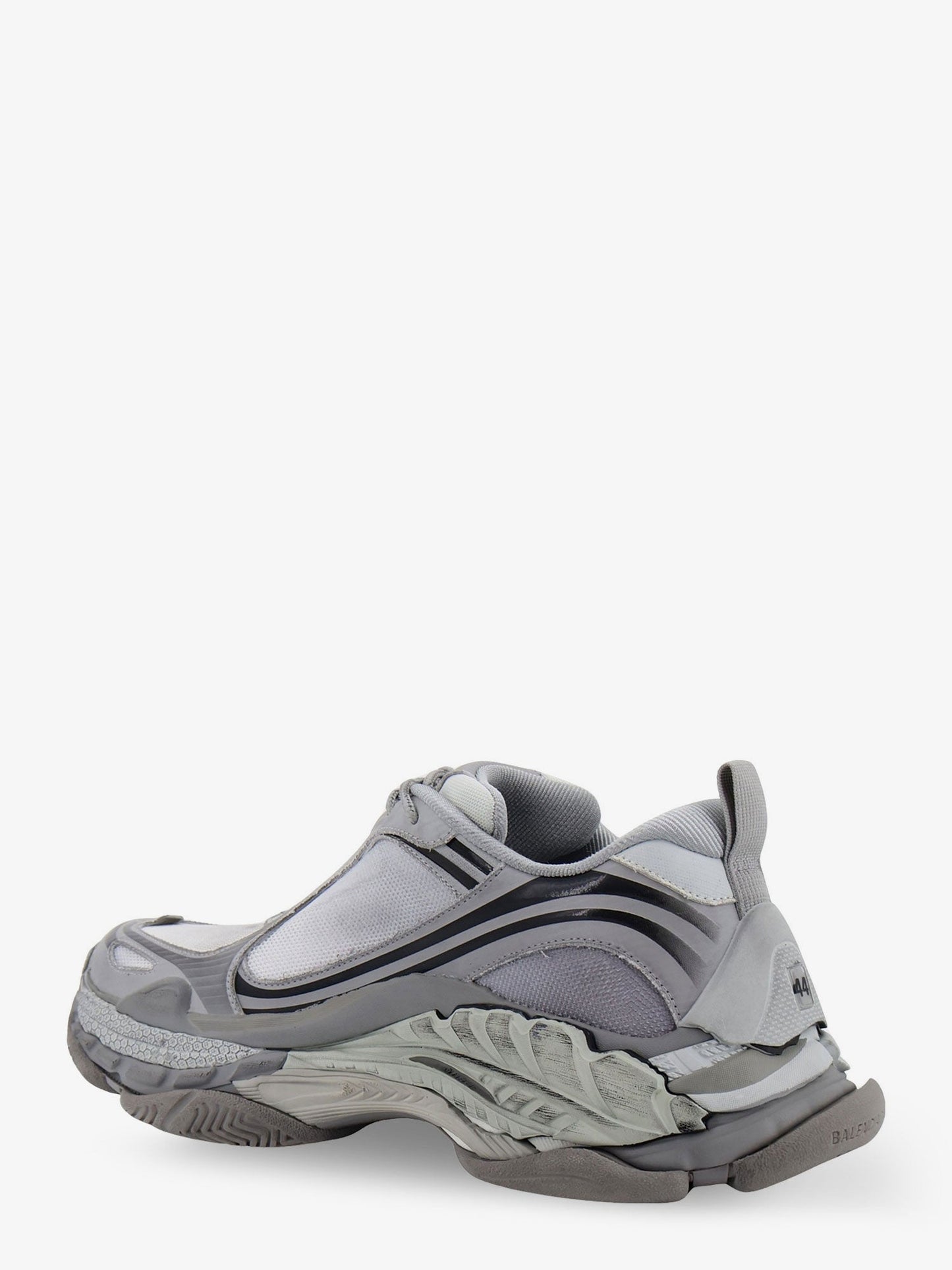 Balenciaga Men Triple S.2 Gradient Mesh And Nylon Insert Sneakers With Used Effect BALENCIAGA