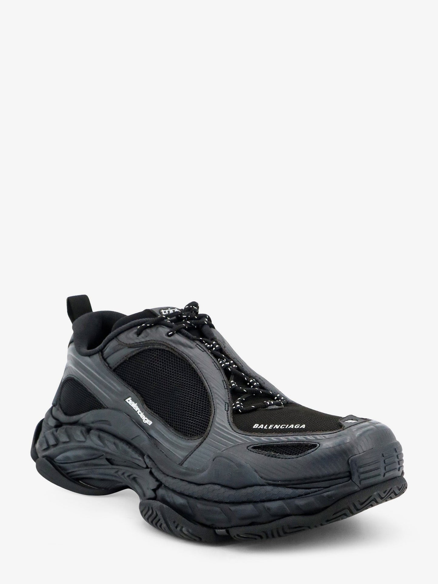 Balenciaga Men Triple S.2 Gradient Mesh Sneakers With Used-Effect Nylon Inserts BALENCIAGA