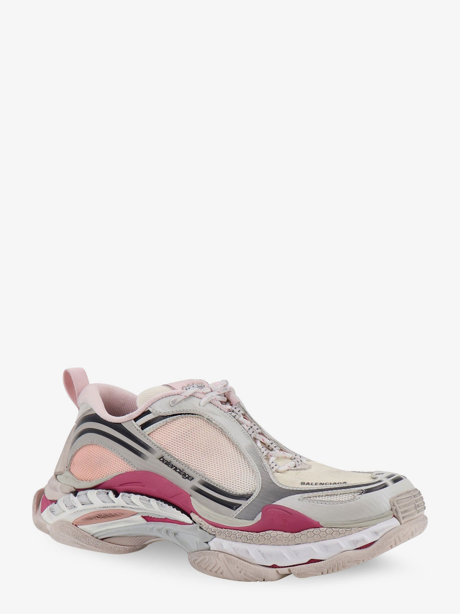 Balenciaga Women Triple S.2 Gandient Sneakers In Mesh And Nylon With Used Effect BALENCIAGA