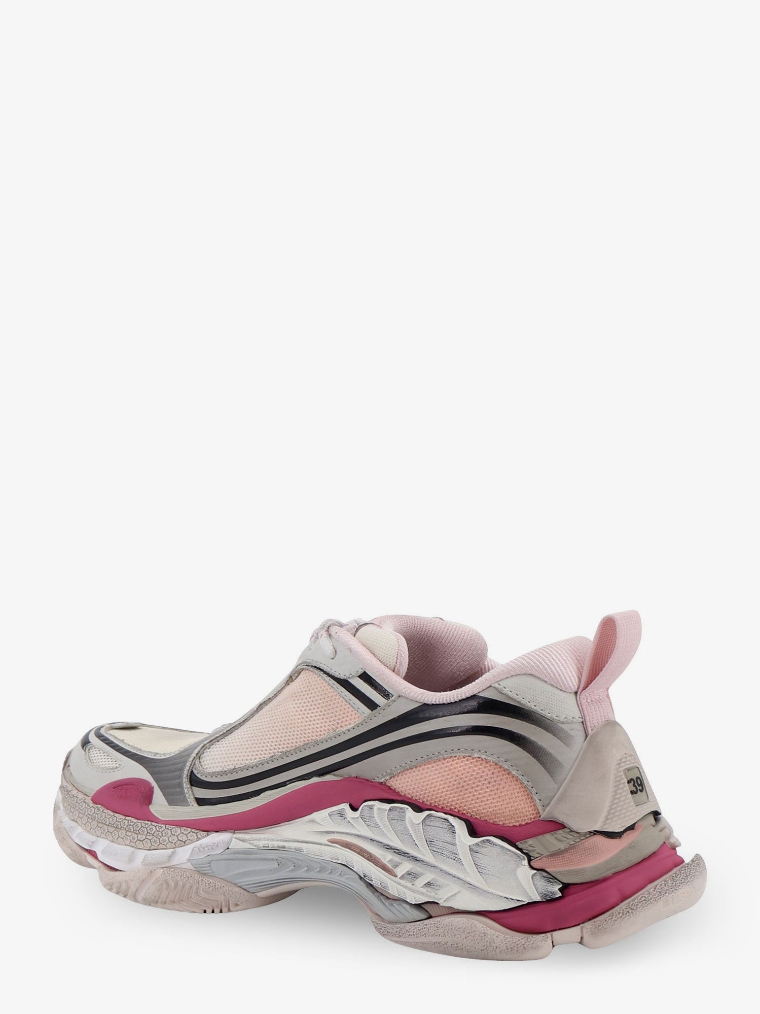 Balenciaga Women Triple S.2 Gandient Sneakers In Mesh And Nylon With Used Effect BALENCIAGA