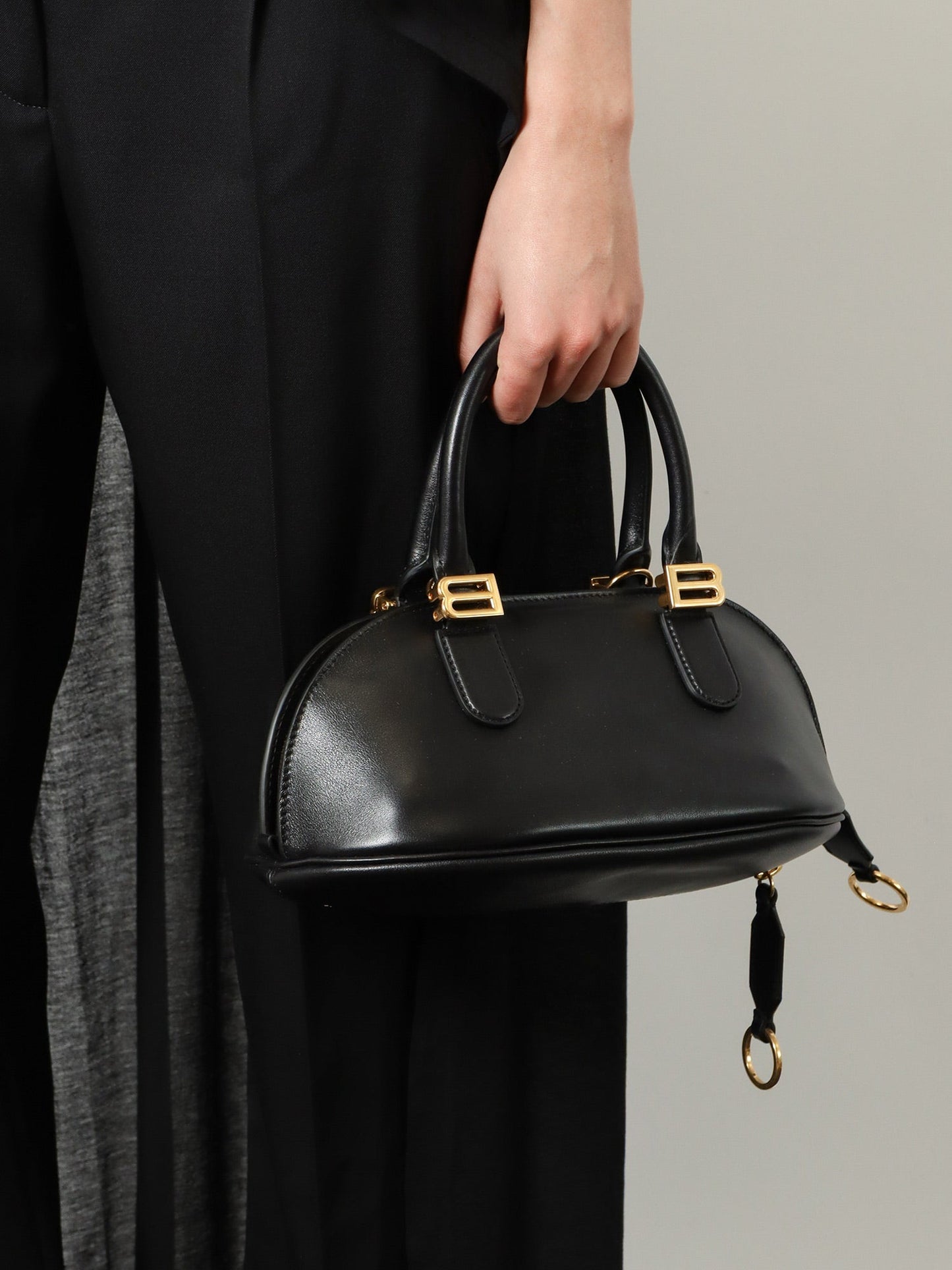 Balenciaga Women Bowling Bolero Leather Handbag BALENCIAGA