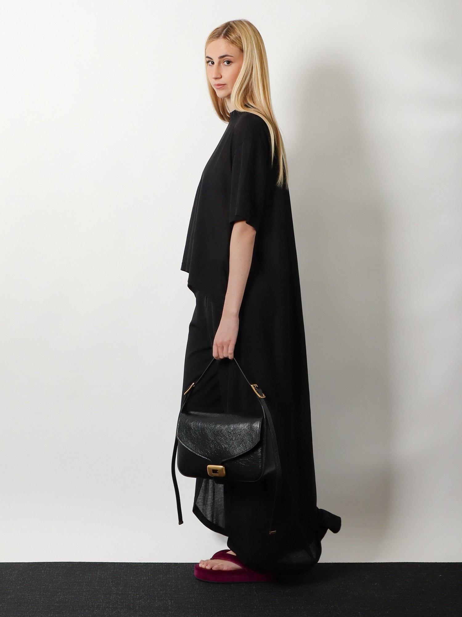 Balenciaga Women Clicca Arena Leather Medium Shoulder Bag BALENCIAGA