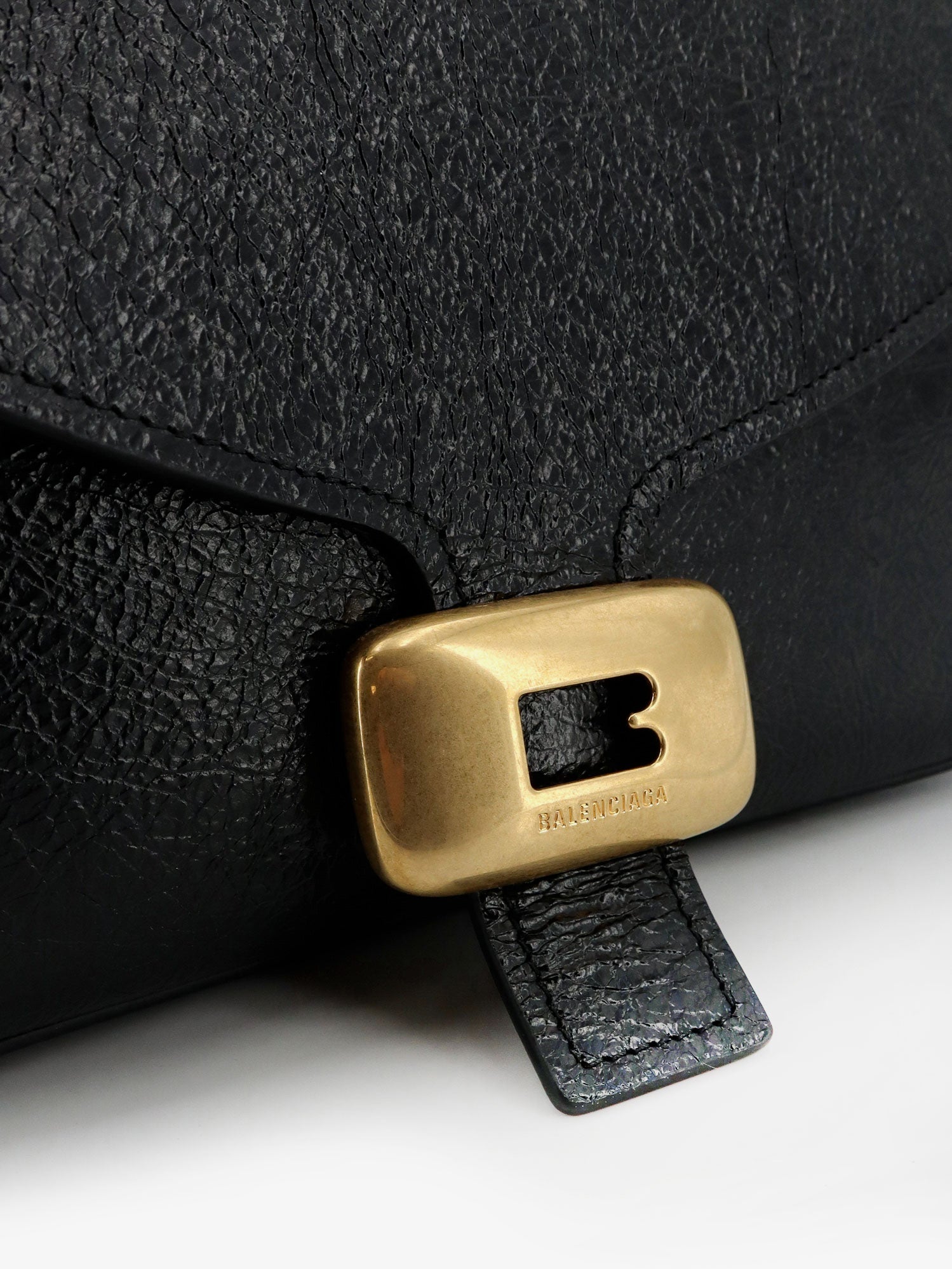 Balenciaga Women Clicca Arena Leather Medium Shoulder Bag BALENCIAGA