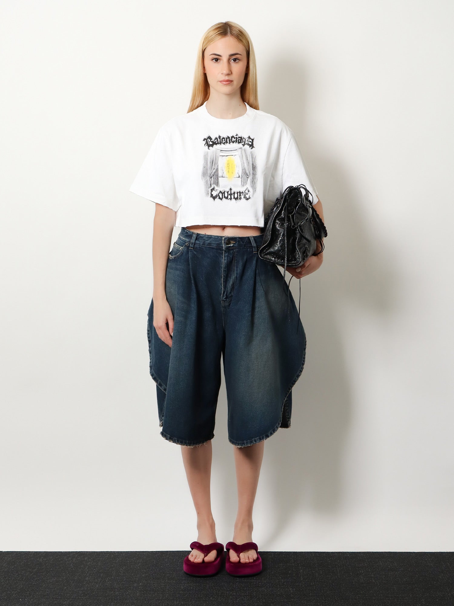 Balenciaga Women Cotton Bermuda Shorts BALENCIAGA