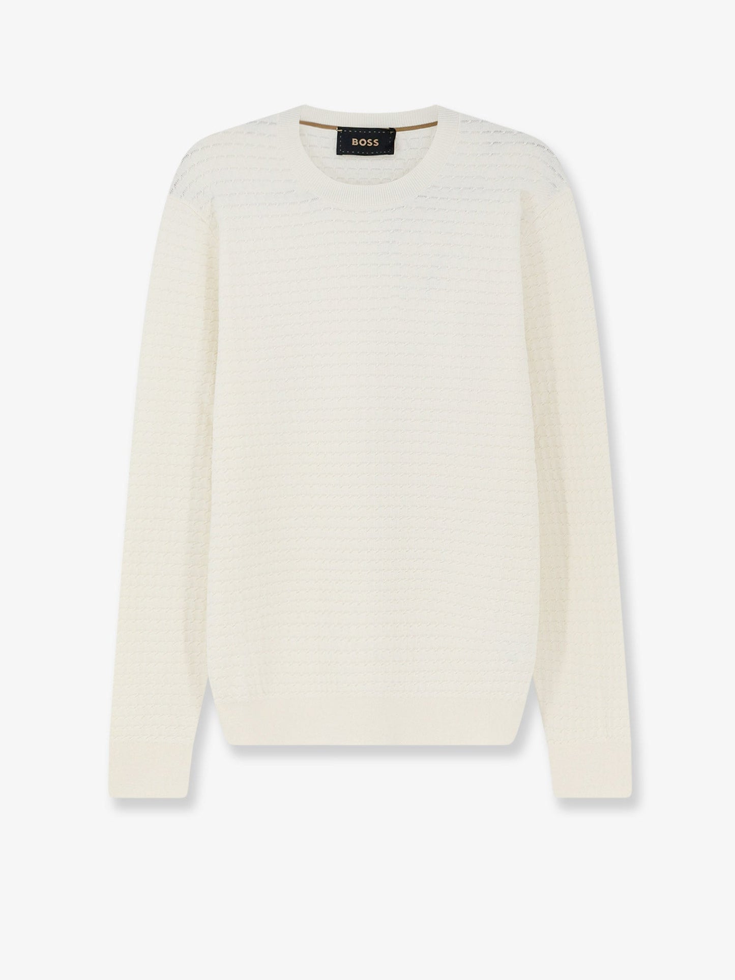 Boss Men Silk And Cotton Blend Sweater BOSS