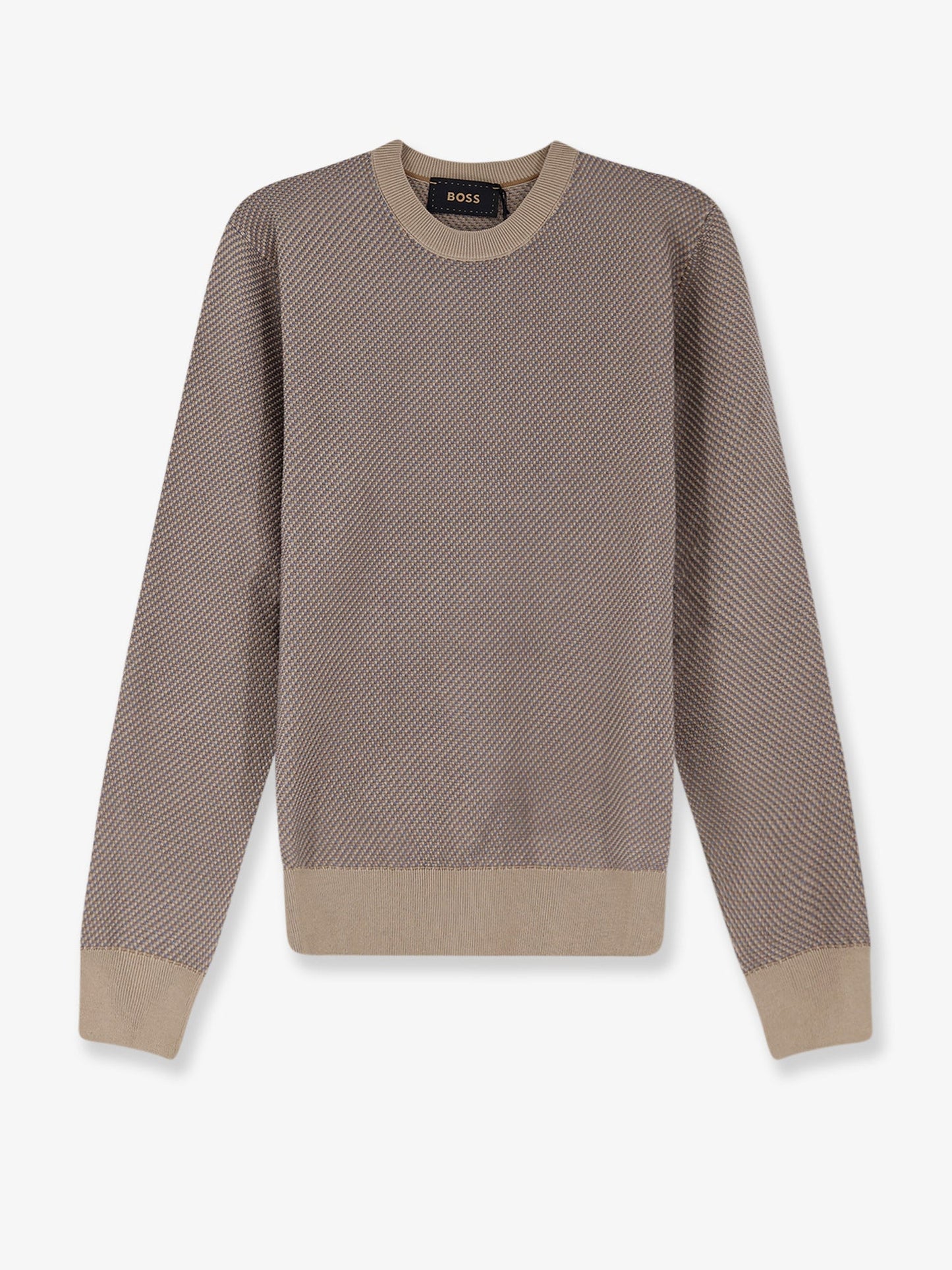 Boss Men Silk And Cotton Blend Sweater BOSS