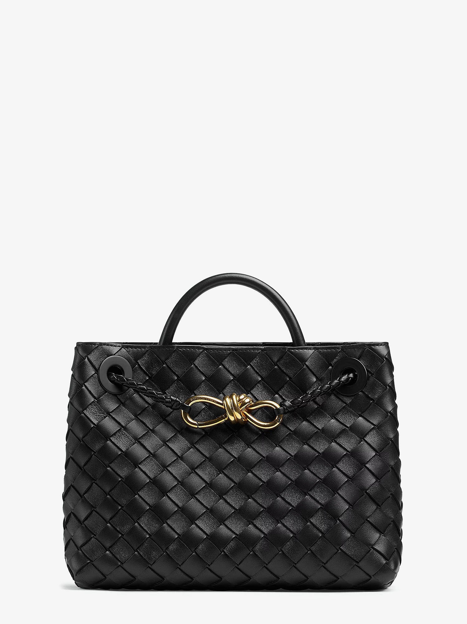 Bottega Veneta Women Andiamo Small Leather Crossbody Bag With Intrecciato Motif BOTTEGA VENETA