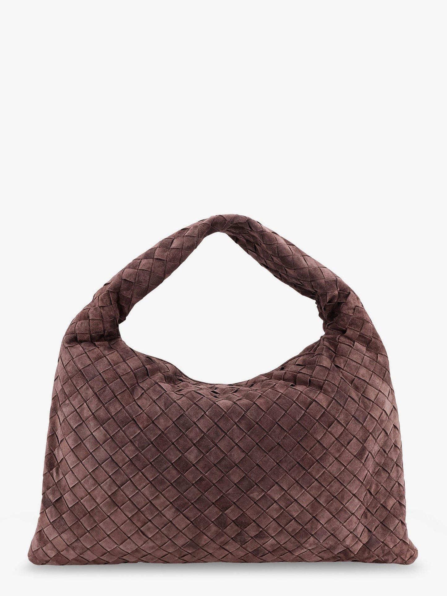 Bottega Veneta Women Hop Leather Shoulder Bag With Intrecciato Effect BOTTEGA VENETA