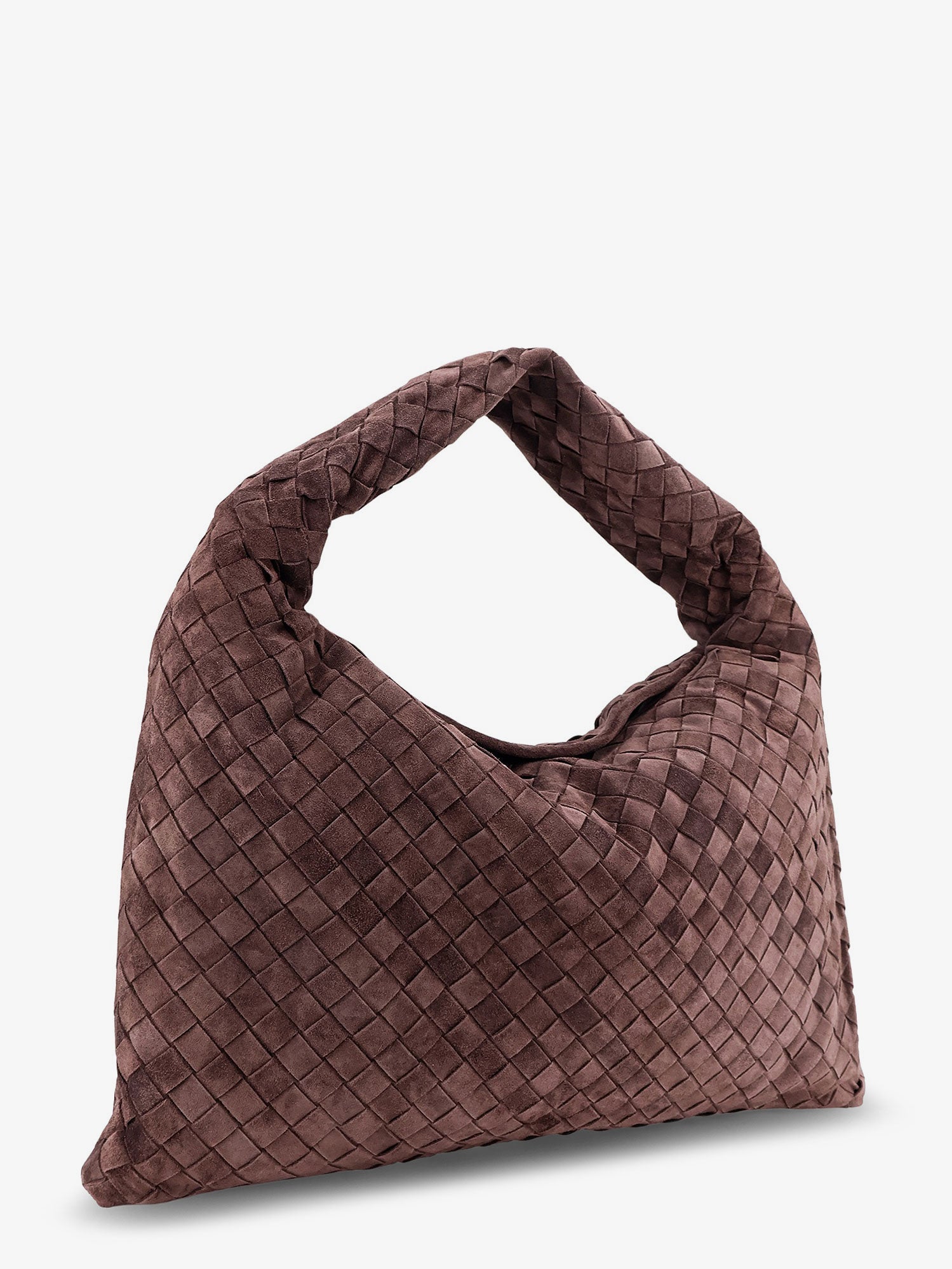 Bottega Veneta Women Hop Leather Shoulder Bag With Intrecciato Effect BOTTEGA VENETA