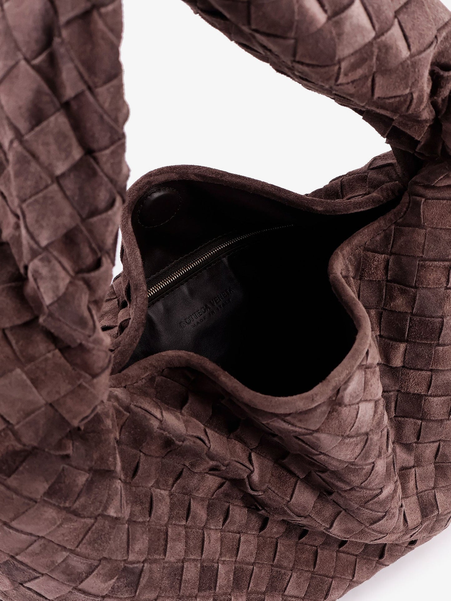 Bottega Veneta Women Hop Leather Shoulder Bag With Intrecciato Effect BOTTEGA VENETA