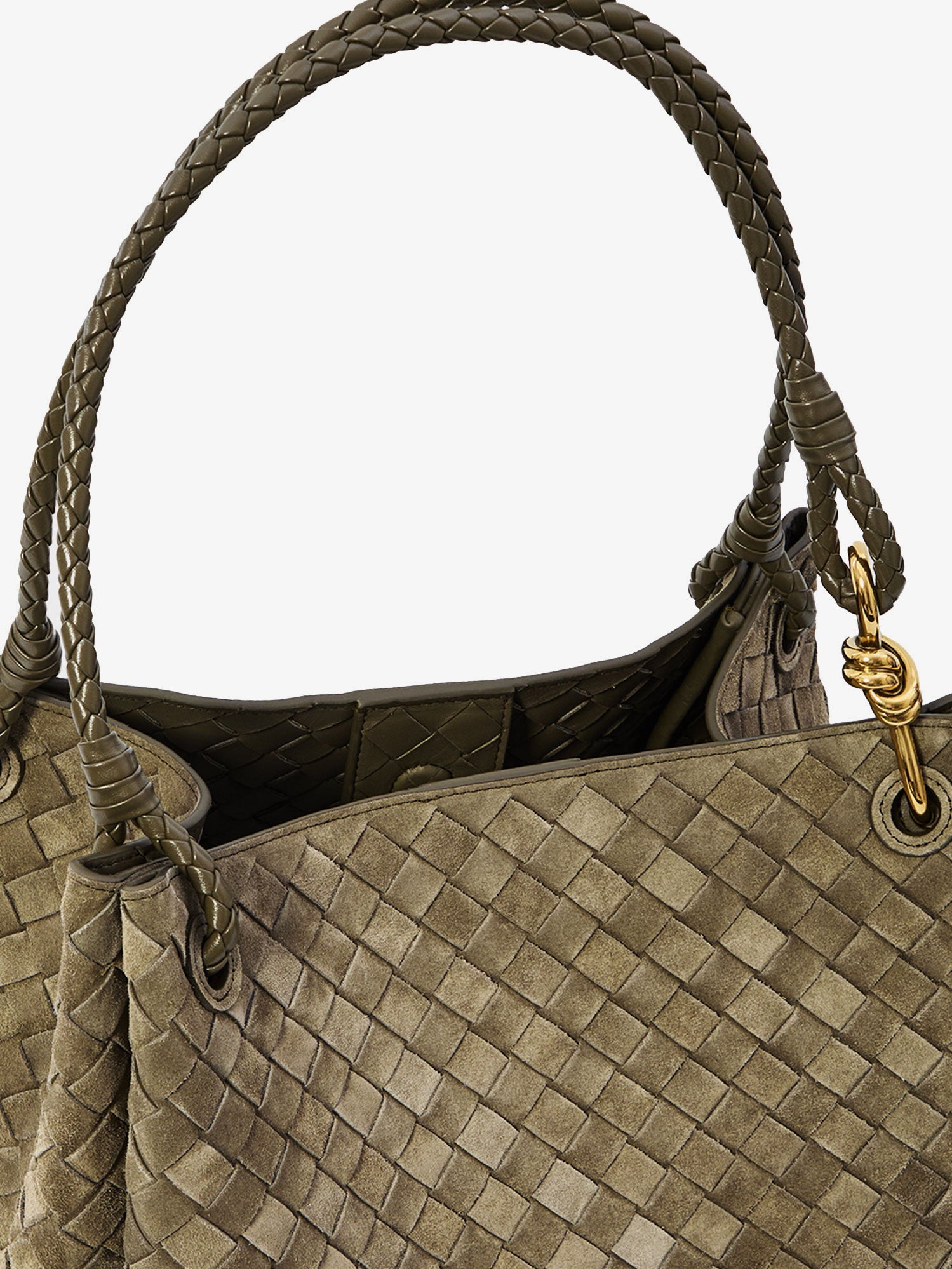 Bottega Veneta Women Parachute Large Suede Shoulder Bag BOTTEGA VENETA