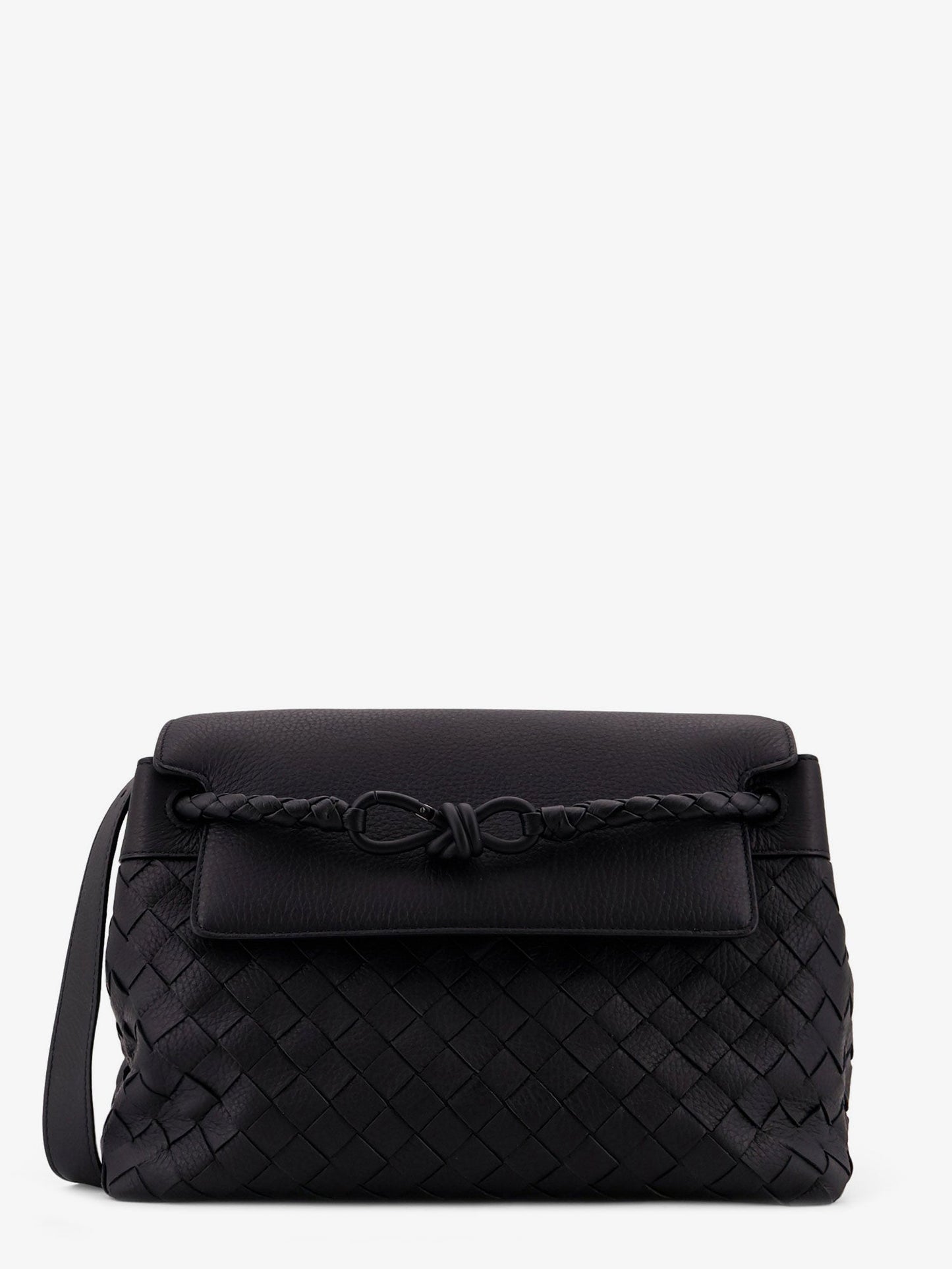 Bottega Veneta Men Andiamo Leather Shoulder Bag With Intrecciato Pattern BOTTEGA VENETA