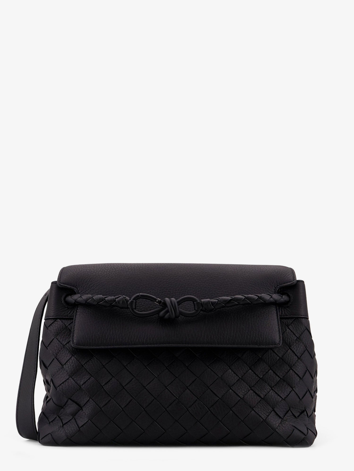Bottega Veneta Men Andiamo Leather Shoulder Bag With Intrecciato Pattern BOTTEGA VENETA