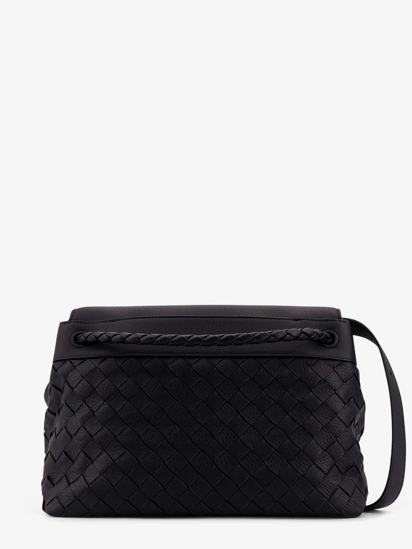 Bottega Veneta Men Andiamo Leather Shoulder Bag With Intrecciato Pattern BOTTEGA VENETA