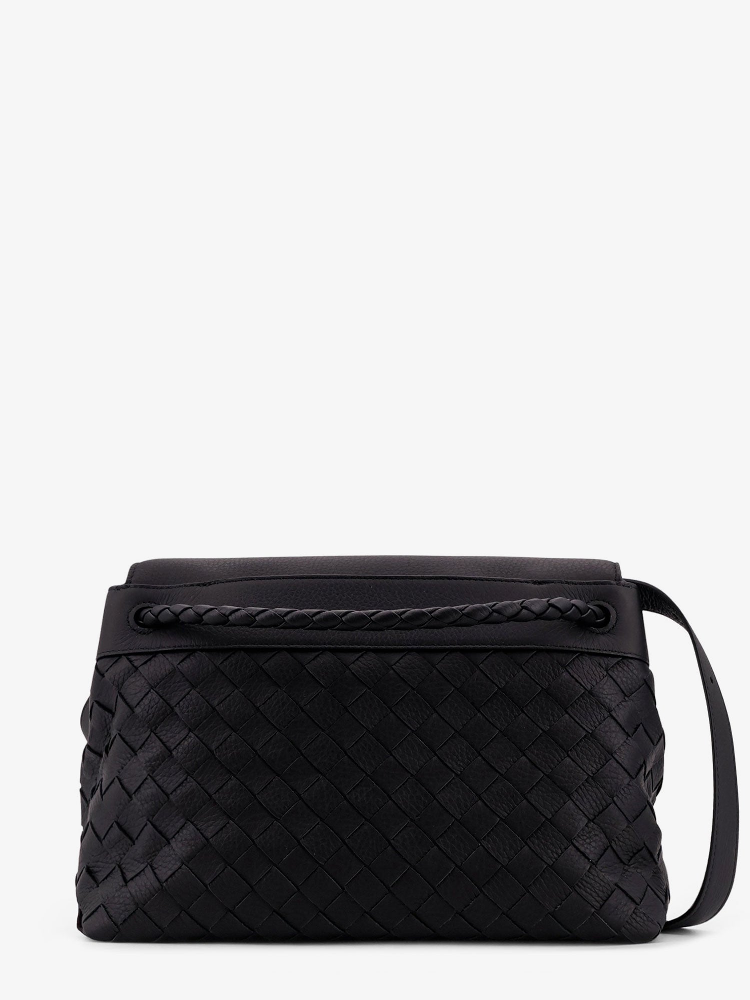 Bottega Veneta Men Andiamo Leather Shoulder Bag With Intrecciato Pattern BOTTEGA VENETA