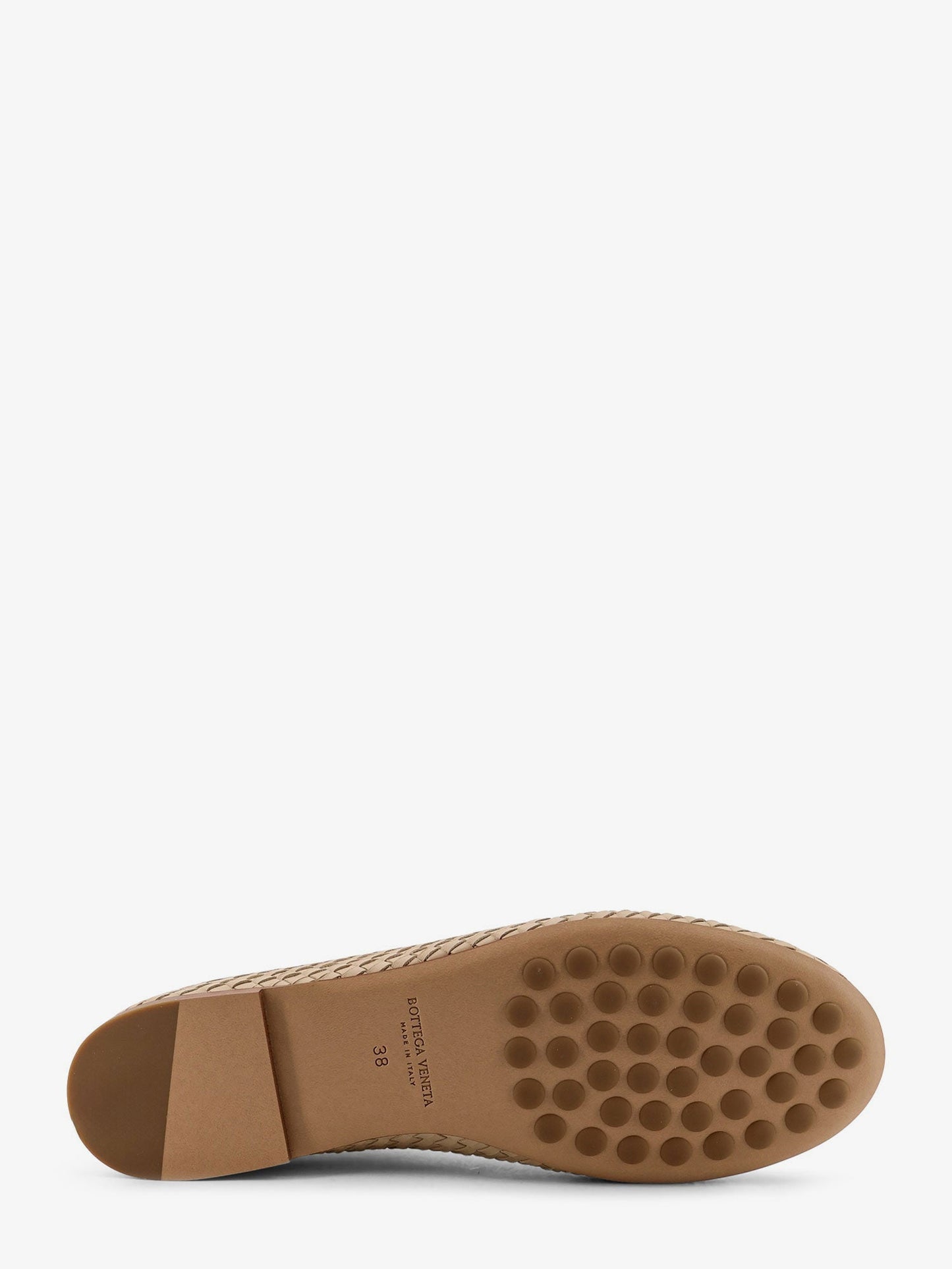 Bottega Veneta Women Rosa Flat Leather Ballerinas With Intrecciato Motif BOTTEGA VENETA
