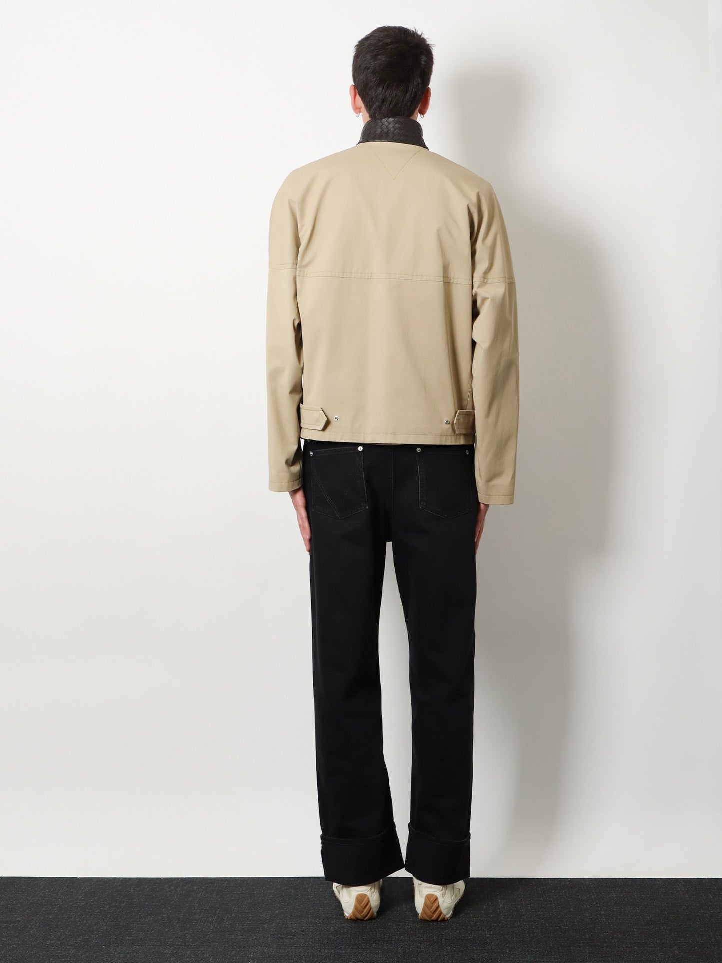 Bottega Veneta Men Cotton Jacket With Intrecciato Detail BOTTEGA VENETA