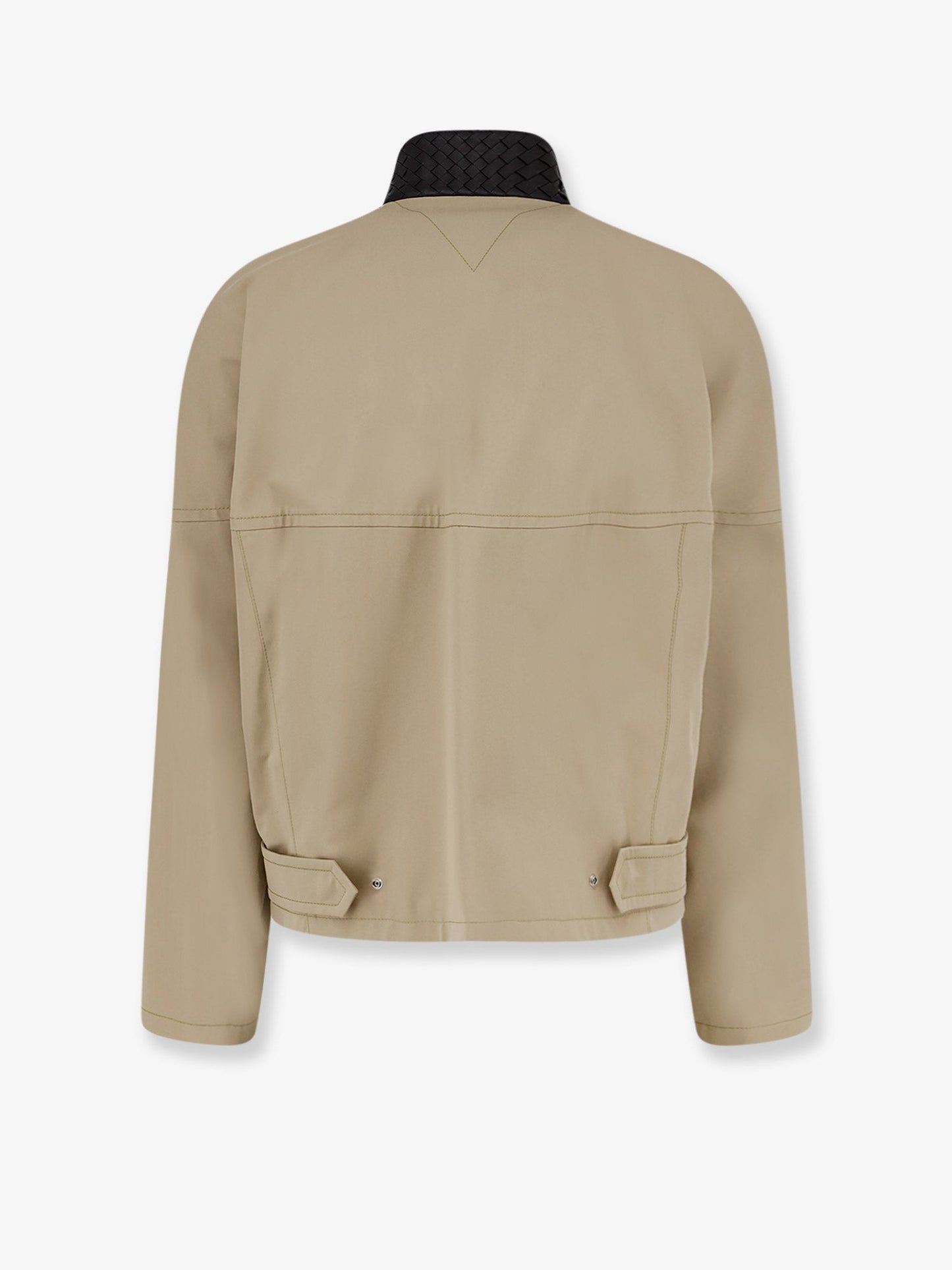 Bottega Veneta Men Cotton Jacket With Intrecciato Detail BOTTEGA VENETA
