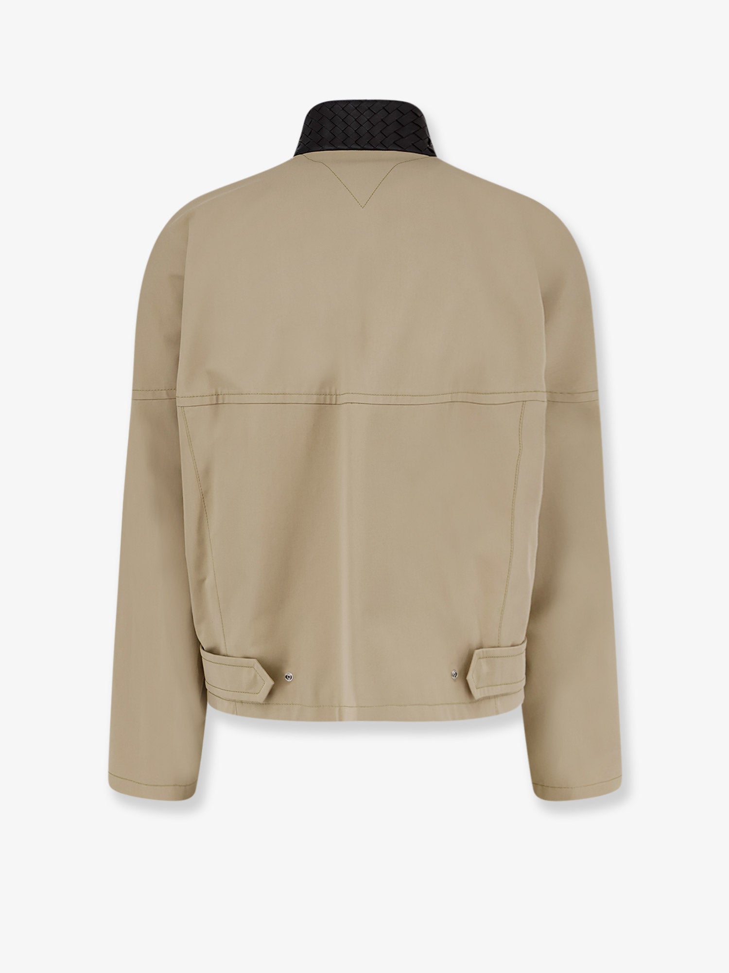 Bottega Veneta Men Cotton Jacket With Intrecciato Detail BOTTEGA VENETA