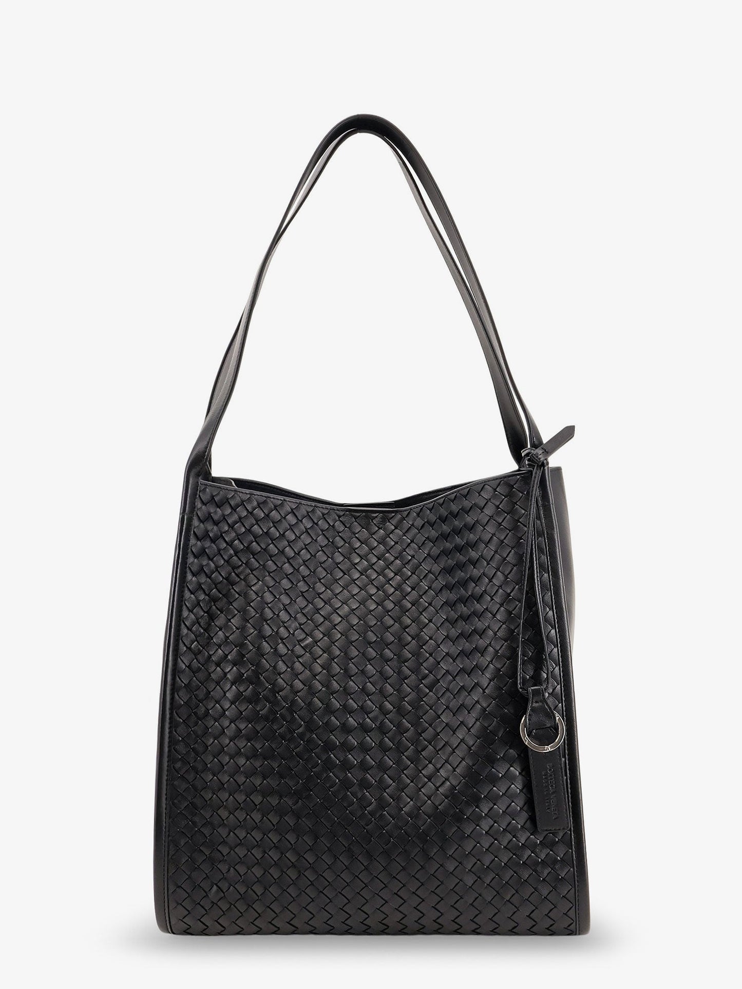 Bottega Veneta Men Corriere Leather Shoulder Bag With Intrecciato Pattern BOTTEGA VENETA