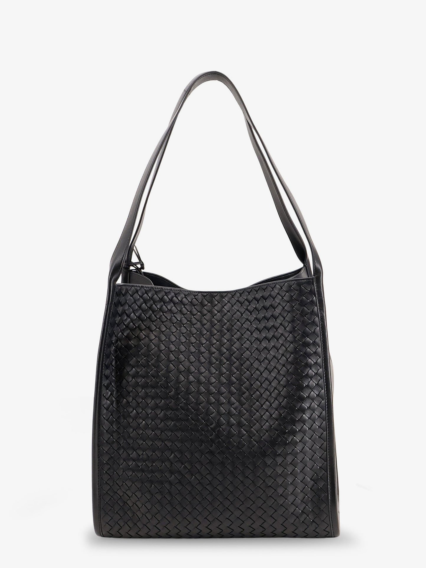 Bottega Veneta Men Corriere Leather Shoulder Bag With Intrecciato Pattern BOTTEGA VENETA