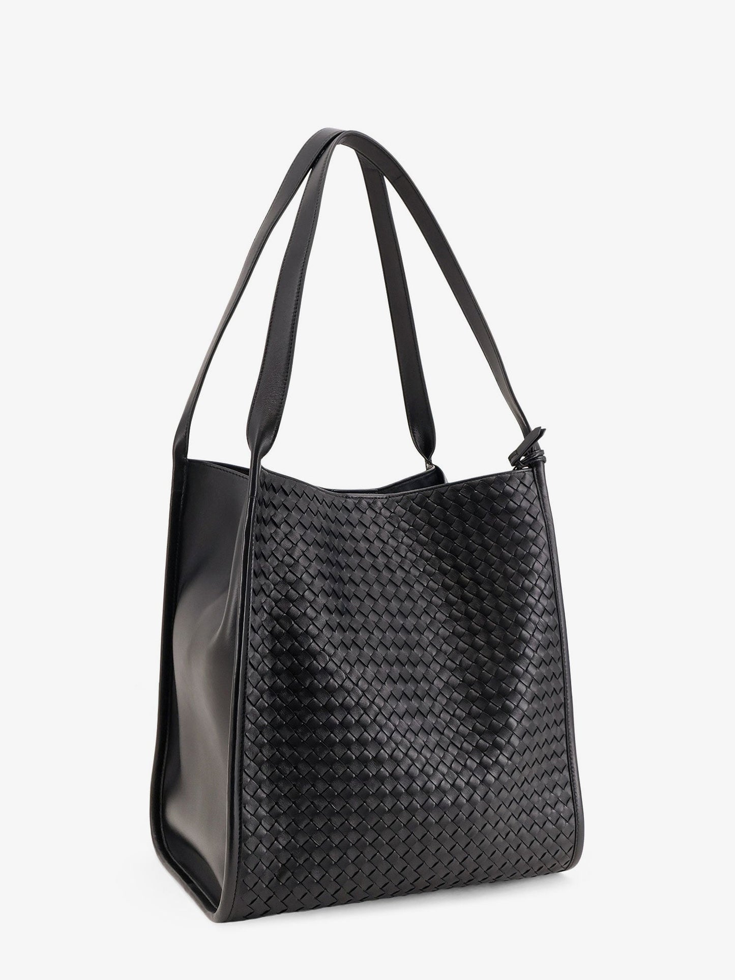 Bottega Veneta Men Corriere Leather Shoulder Bag With Intrecciato Pattern BOTTEGA VENETA