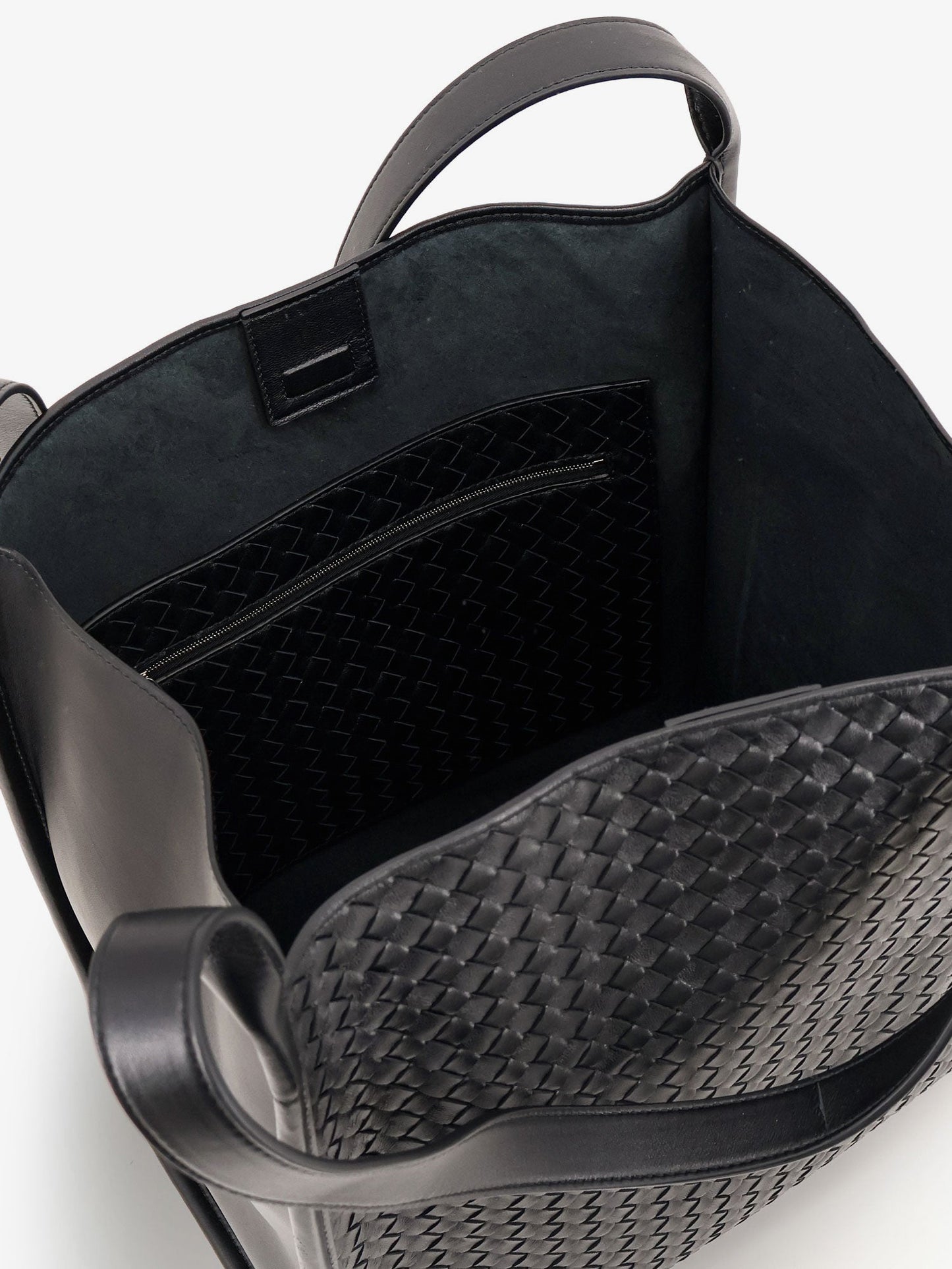 Bottega Veneta Men Corriere Leather Shoulder Bag With Intrecciato Pattern BOTTEGA VENETA