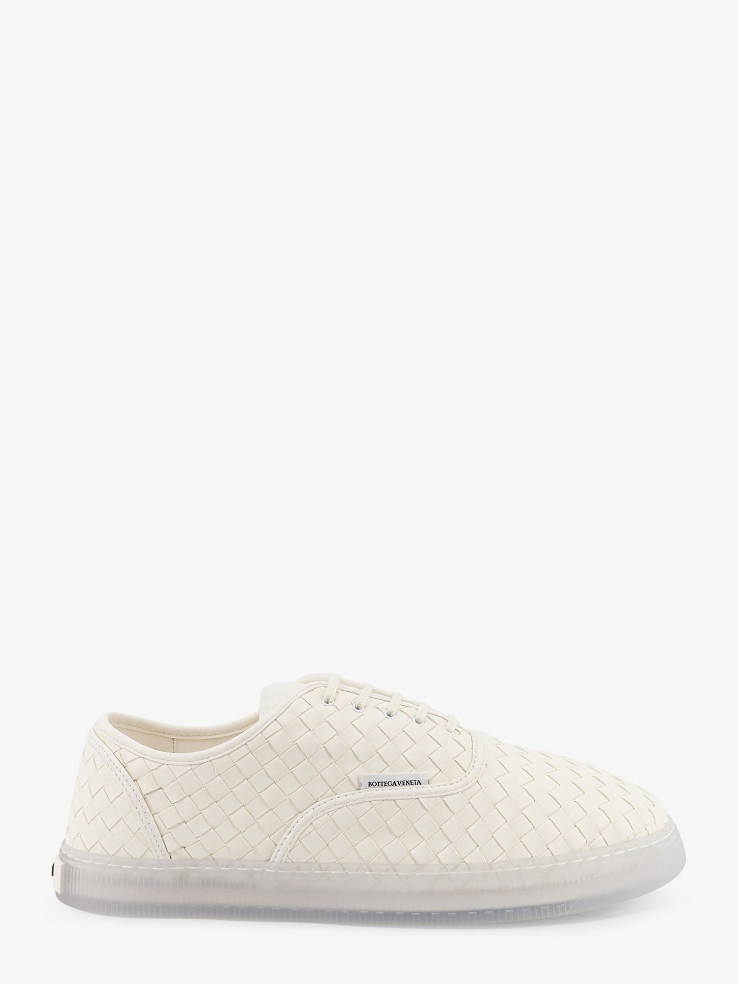Bottega Veneta Men Serena Leather Sneakers With Woven Effect BOTTEGA VENETA